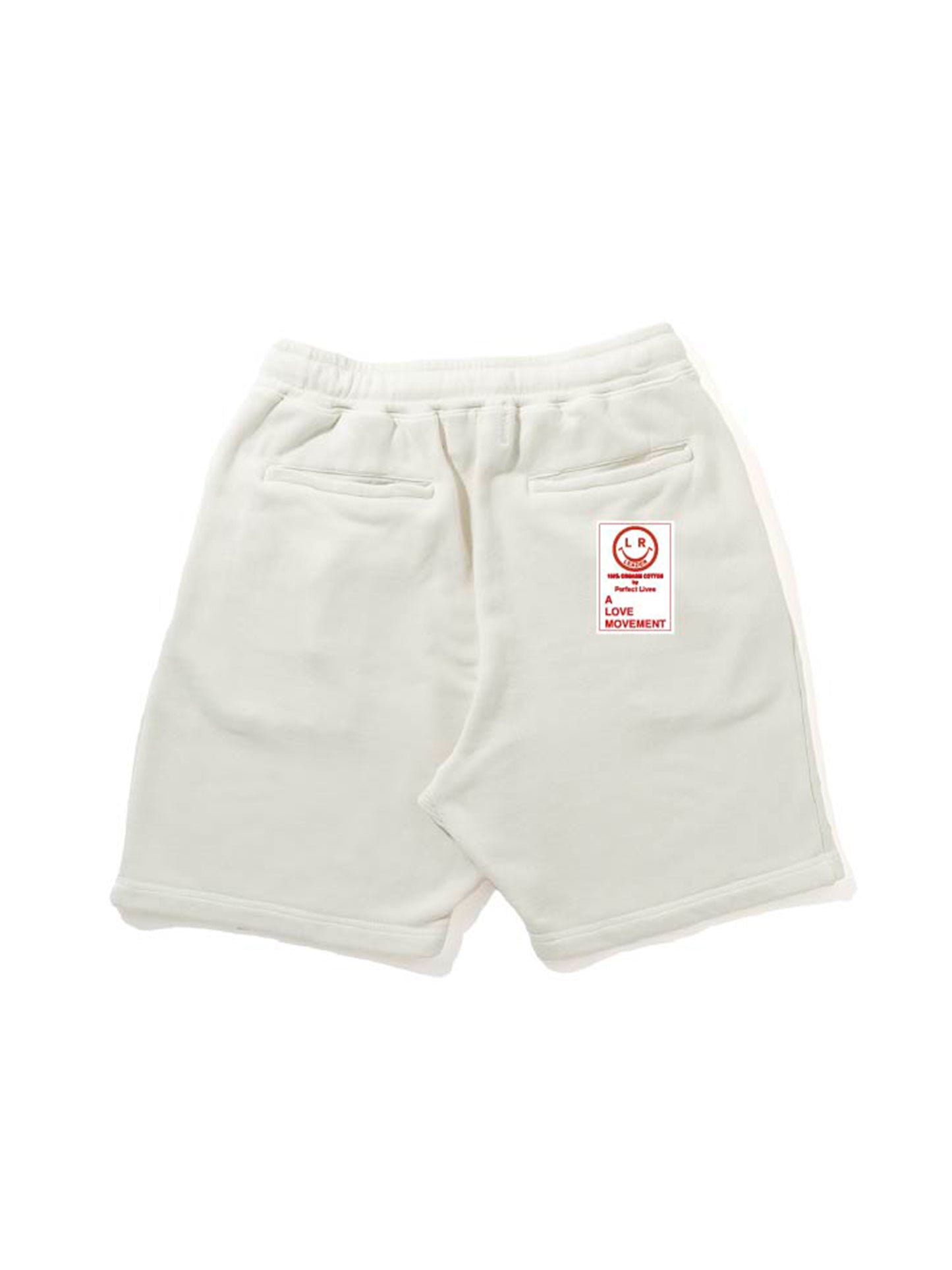 【Perfect ribs®︎ ×A LOVE MOVEMENT×LEADER】Sweat Short Pants / Off White(スウェットショートパンツ/オフホワイト)