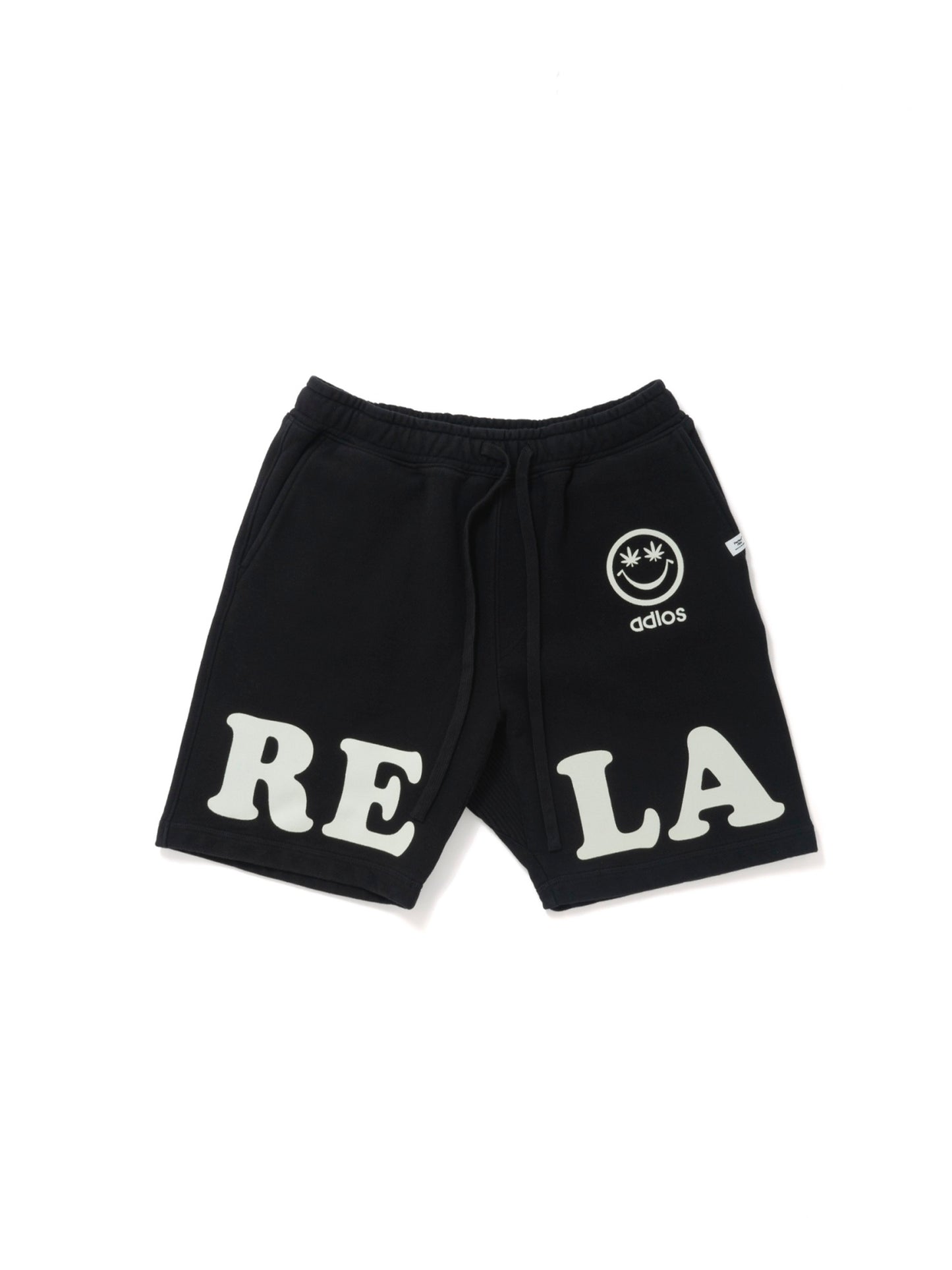 【Perfect ribs®︎×A LOVE MOVEMENT】"RELAX" Basic Sweat Short Pants / Black(ベーシックスウェットショートパンツ/ブラック)