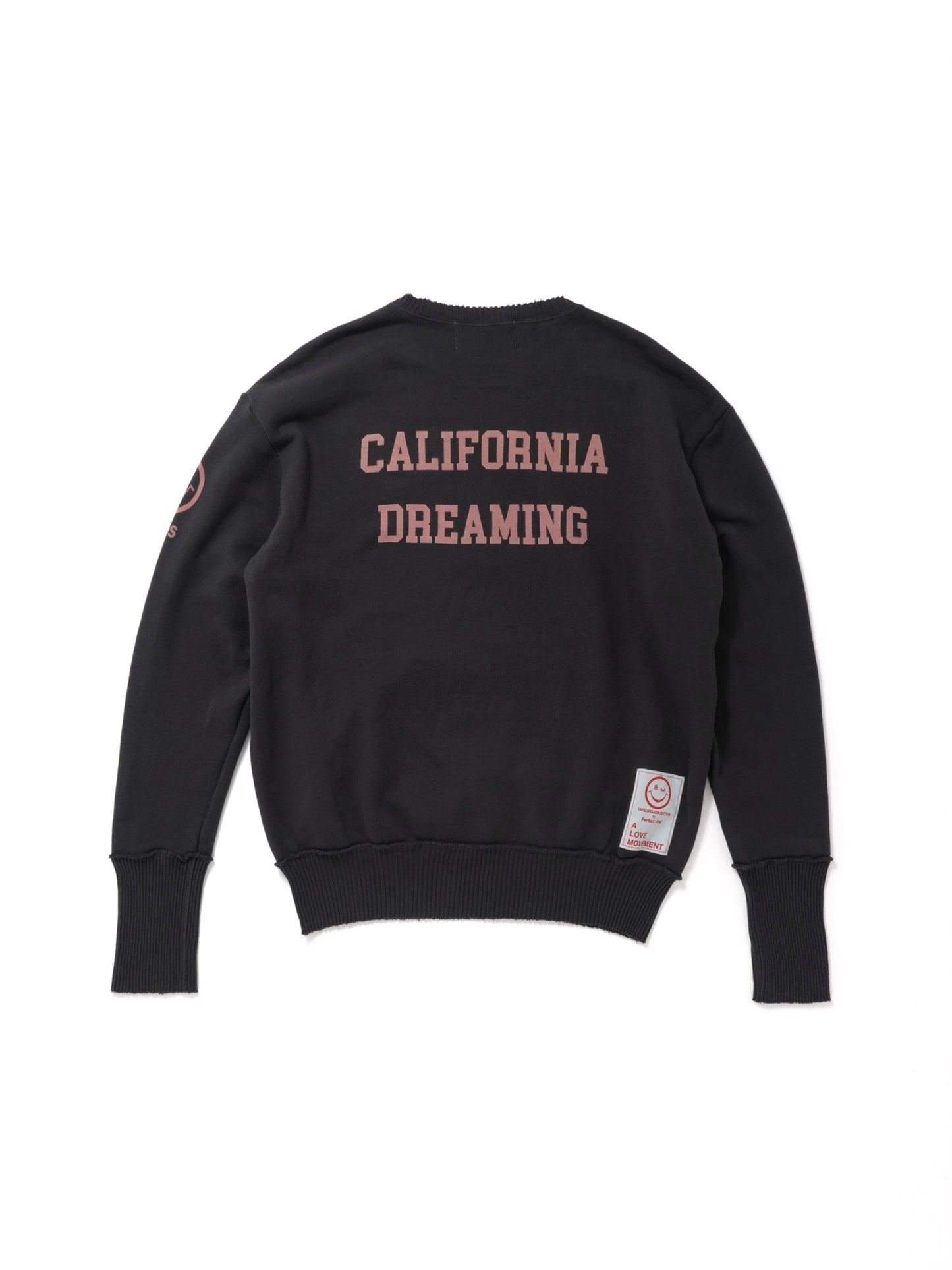 【Perfect ribs®︎×A LOVE MOVEMENT】"MALIBU" Pocket Crew Neck Sweat Shirts / Vintage Black(ポケット クルーネック スウェットシャツ/ビンテージブラック)