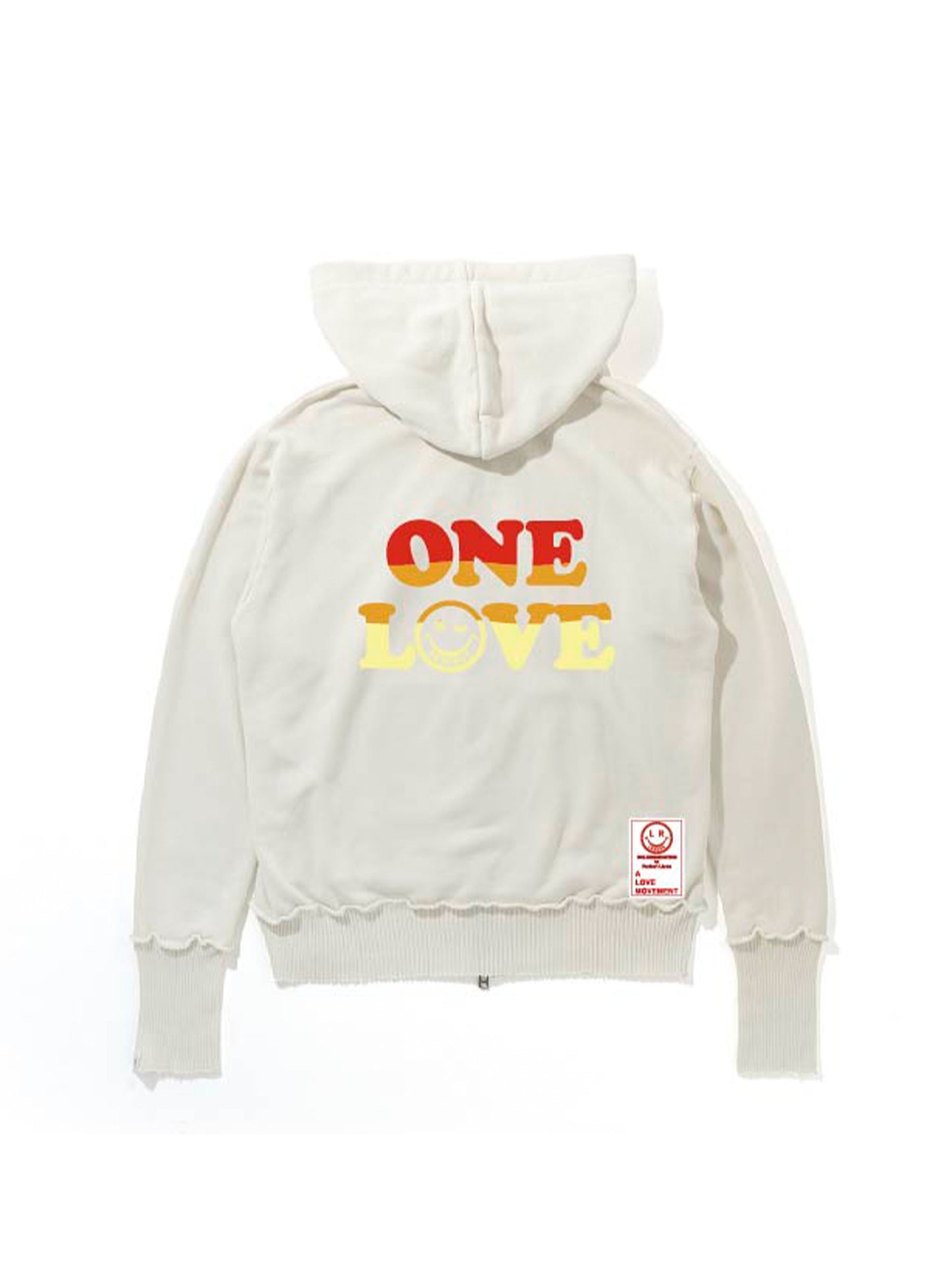 【Perfect ribs®︎ ×A LOVE MOVEMENT×LEADER】Zip Hoodie / Off White(ジップフーディ/オフホワイト)