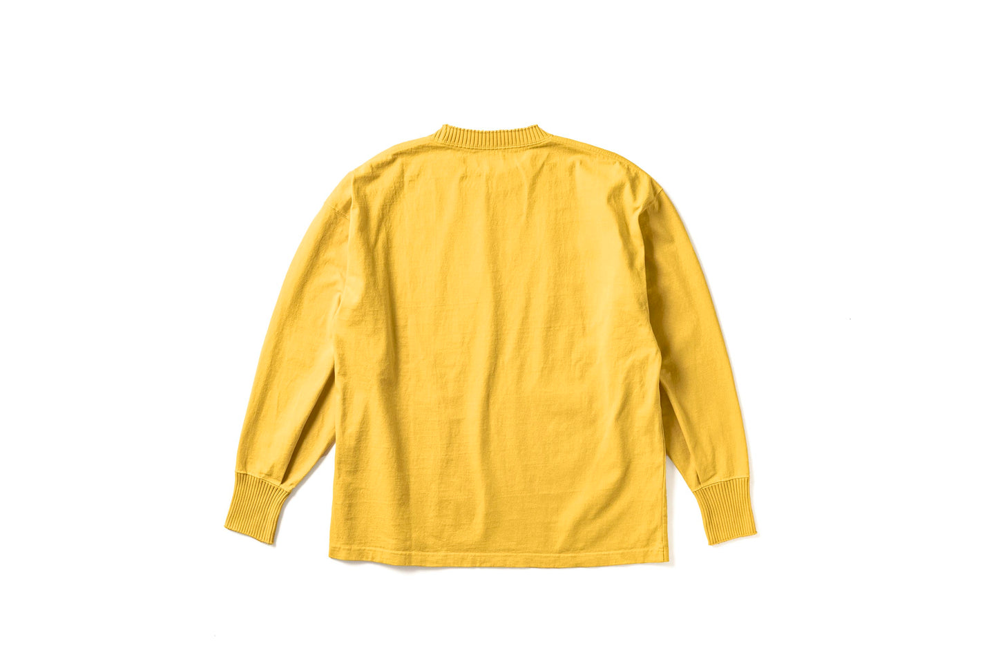 Side Slit Long Sleeve T Shirts / Yellow(サイドスリット ロングスリーブ ティーシャツ/イエロー)