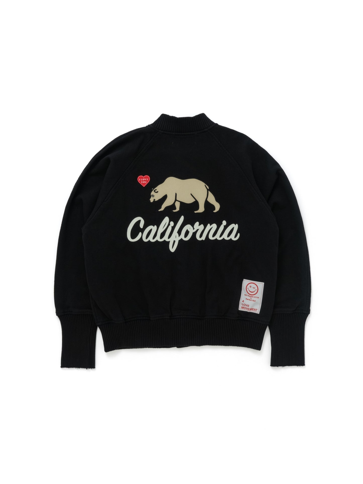 【Perfect ribs®︎×A LOVE MOVEMENT】"California" Award Jacket / Black(アワードジャケット/ブラック)