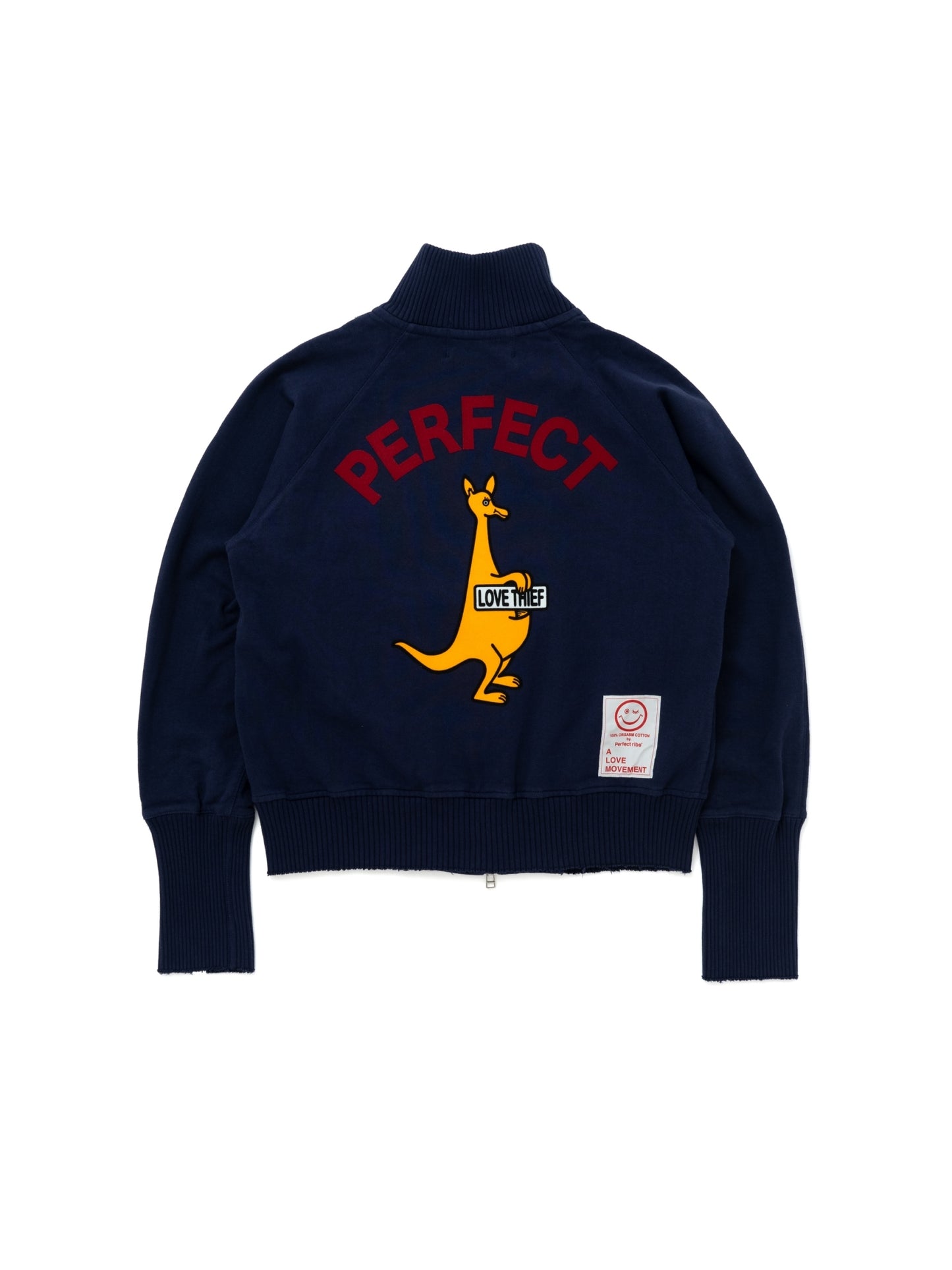 【Perfect ribs®︎×A LOVE MOVEMENT】"PERFECT" High Neck Track Jacket / Navy Purple(ハイネックトラックジャケット/ネイビーパープル)