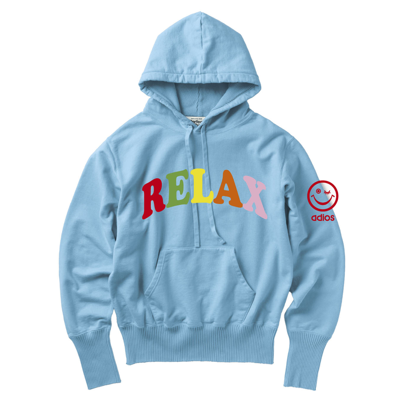 【Perfect ribs®︎×A LOVE MOVEMENT】"RELAX & TAKE IT EASY"Basic Hoodie / Sax(ベーシック フーディー/サックス)