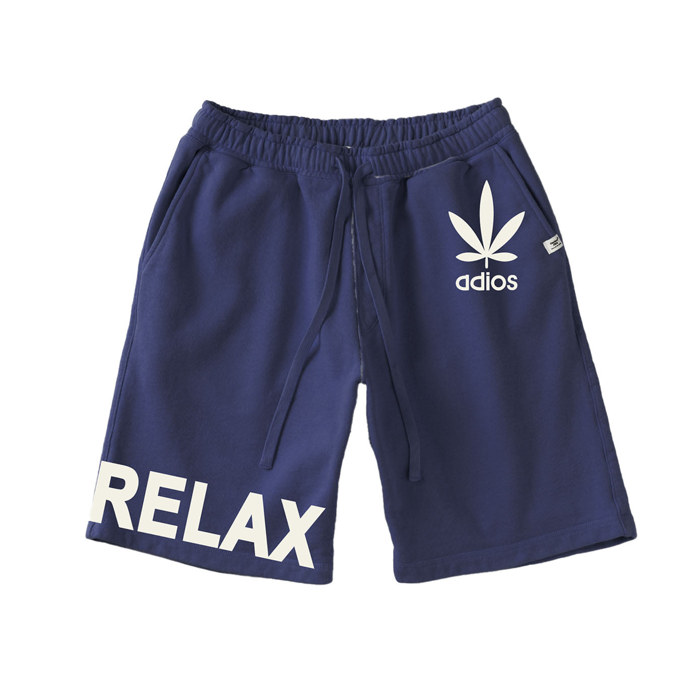 【Perfect ribs®︎×A LOVE MOVEMENT】"adios & RELAX" Sweat Short Pants / Vintage Navy(スウェットショートパンツ/ヴィンテージネイビー)