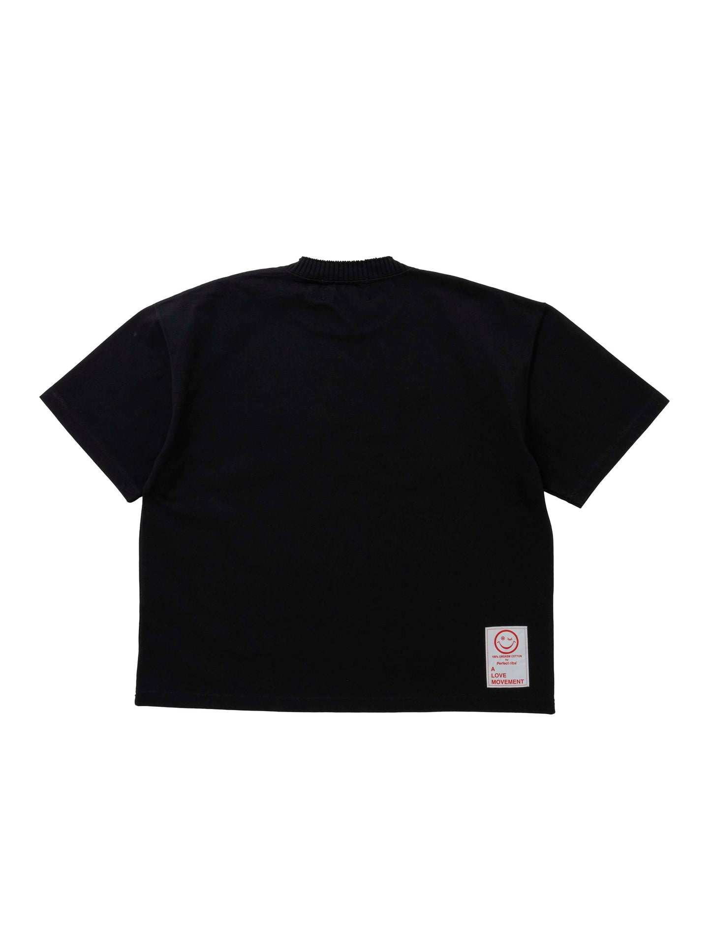 【Perfect ribs®︎×A LOVE MOVEMENT】"ART LOVE MUSIC"Basic Short Sleeve T Shirts / Black(ベーシック ショートスリーブ ティーシャツ/ブラック)