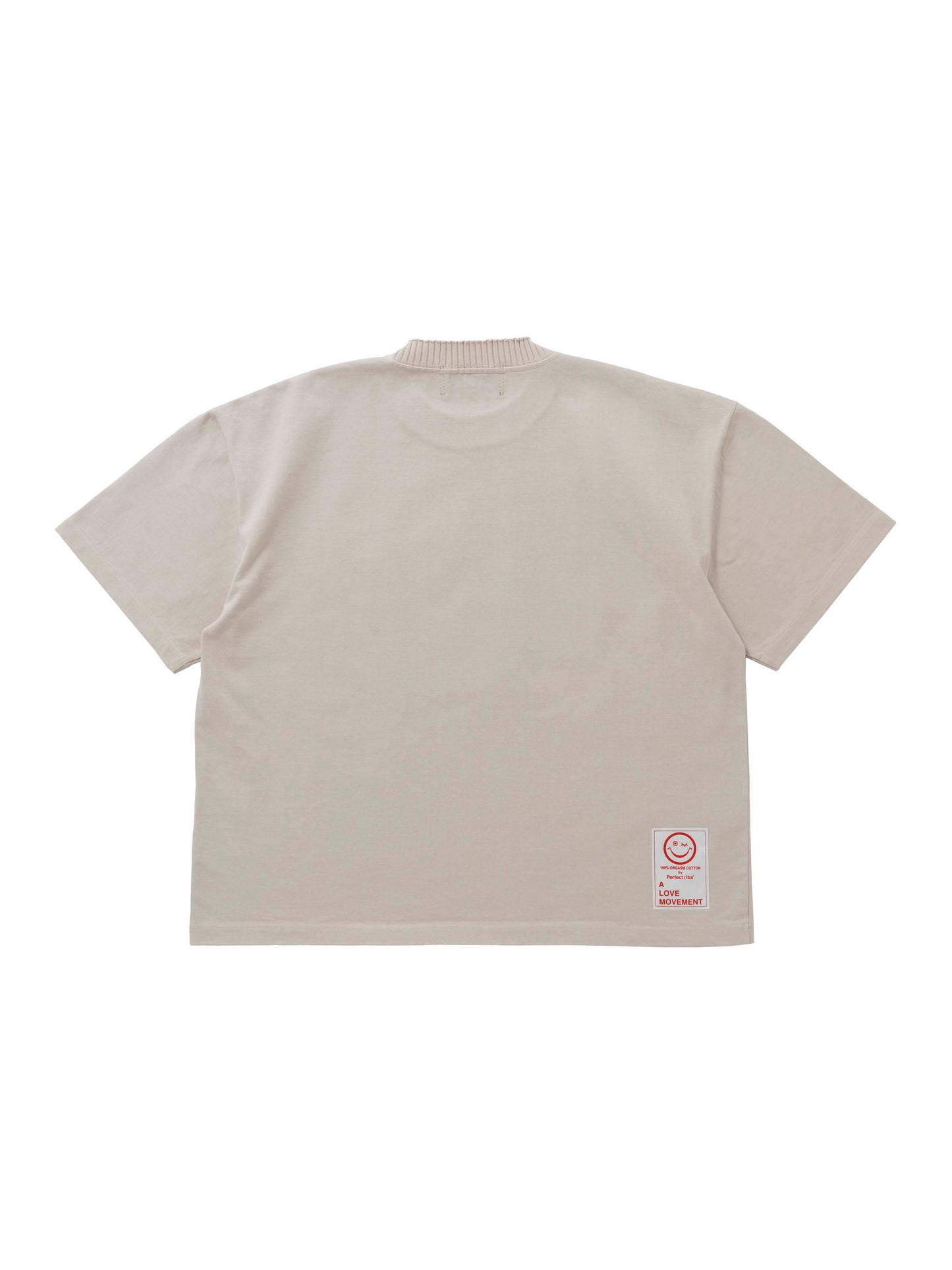 【Perfect ribs®︎×A LOVE MOVEMENT】"ART LOVE MUSIC"Basic Short Sleeve T Shirts / Ivory(ベーシック ショートスリーブ ティーシャツ/アイボリー)