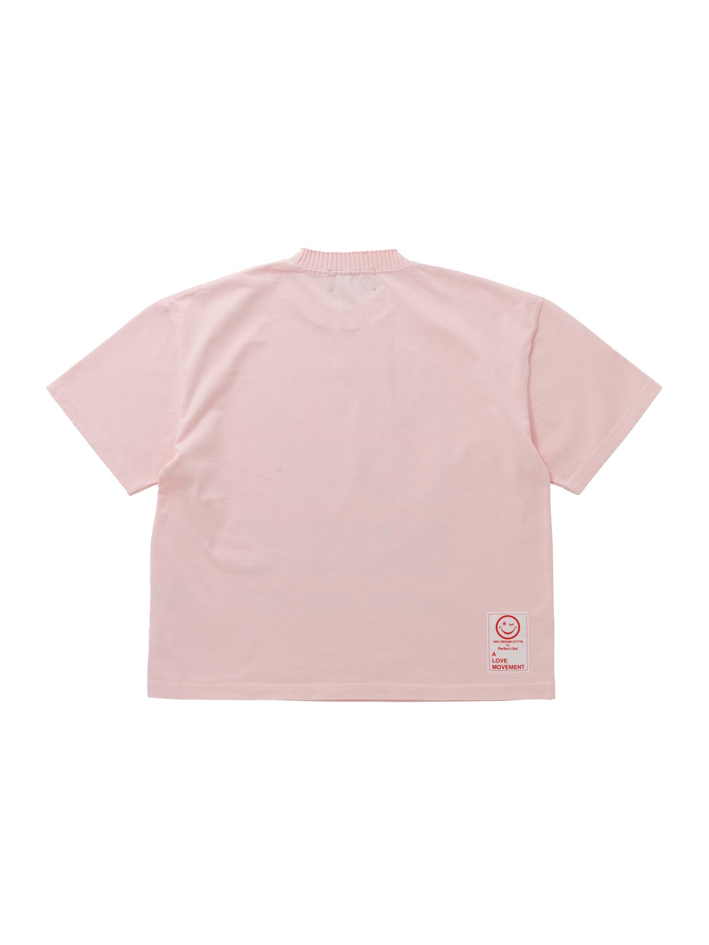 【Perfect ribs®︎×A LOVE MOVEMENT】"ART LOVE MUSIC"Basic Short Sleeve T Shirts / Pink(ベーシック ショートスリーブ ティーシャツ/ピンク)