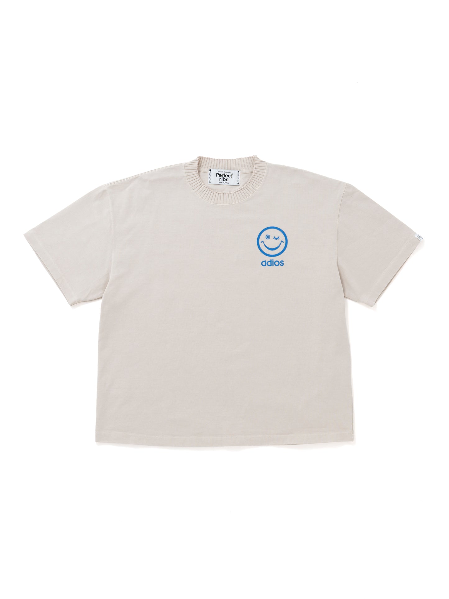 【Perfect ribs®︎×A LOVE MOVEMENT】"PEACE & LOVE"Basic Short Sleeve T Shirts / Ivory(ベーシック ショートスリーブ ティーシャツ/アイボリー)