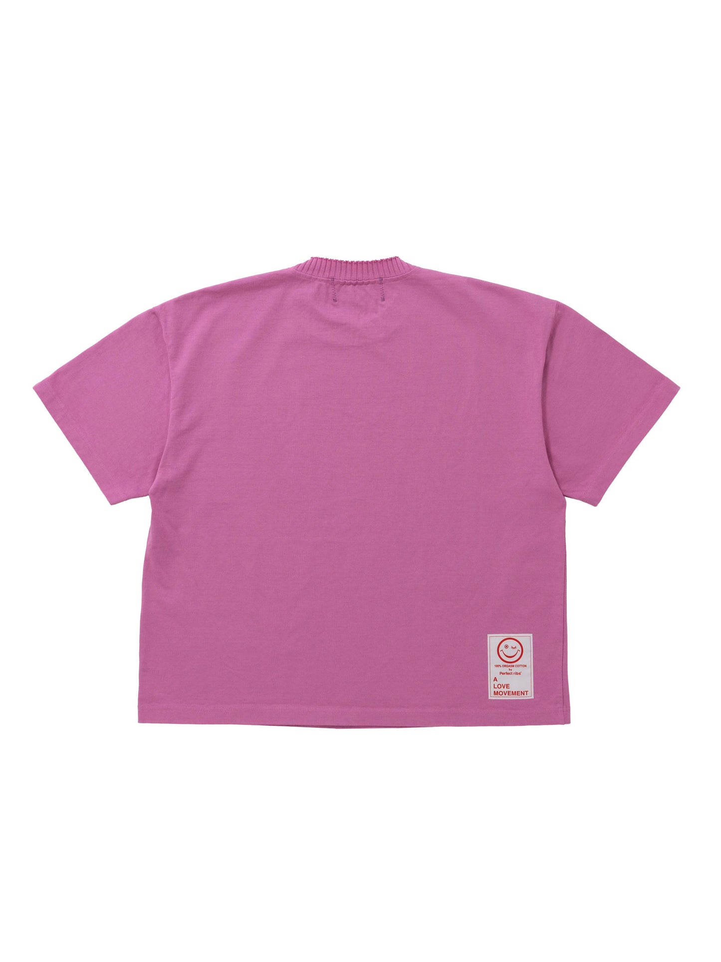 【Perfect ribs®︎×A LOVE MOVEMENT】"CREATIVE MINDS ARE RARELY TIDY"Basic Short Sleeve T Shirts / Violet(ベーシック ショートスリーブ ティーシャツ/バイオレット)