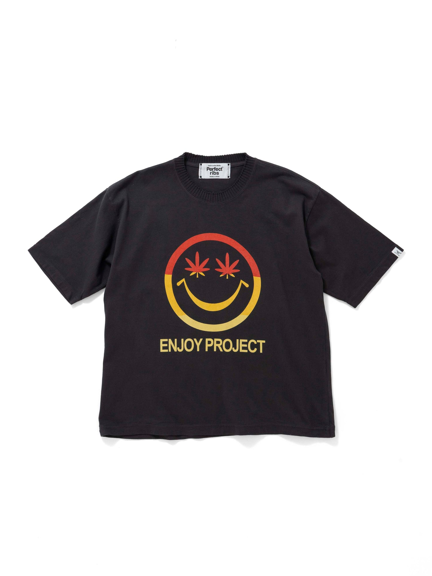 【Perfect ribs®︎×A LOVE MOVEMENT】"ONE LOVE"Short Sleeve T Shirts / Vintege Black(ショートスリーブ ティーシャツ/ビンテージブラック)