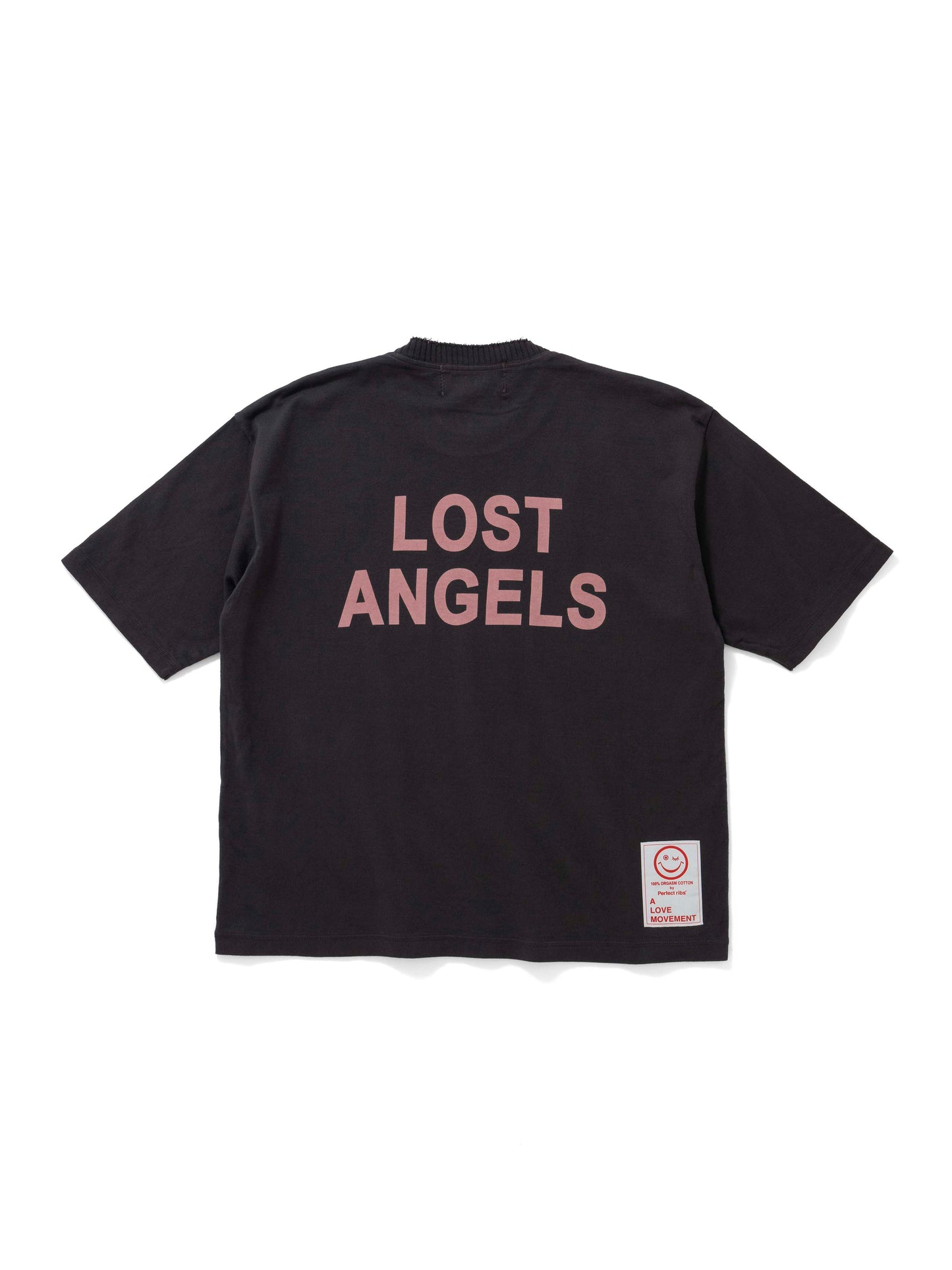 【Perfect ribs®︎×A LOVE MOVEMENT】"LOST ANGELS"Short Sleeve T Shirts / Vintege Black(ショートスリーブ ティーシャツ/ビンテージブラック)