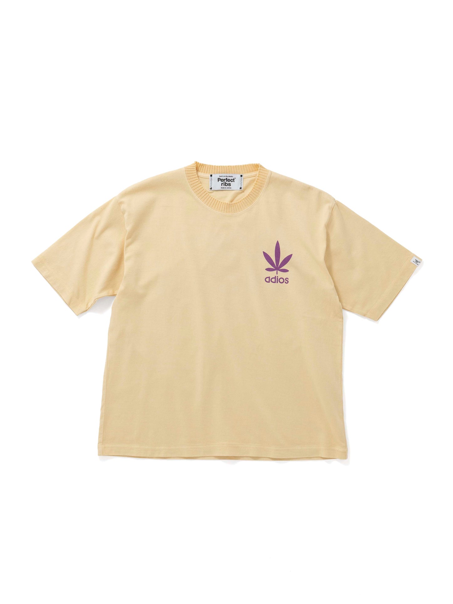 【Perfect ribs®︎×A LOVE MOVEMENT】"LOST ANGELS"Short Sleeve T Shirts / Vintege Yellow(ショートスリーブ ティーシャツ/ビンテージイエロー)
