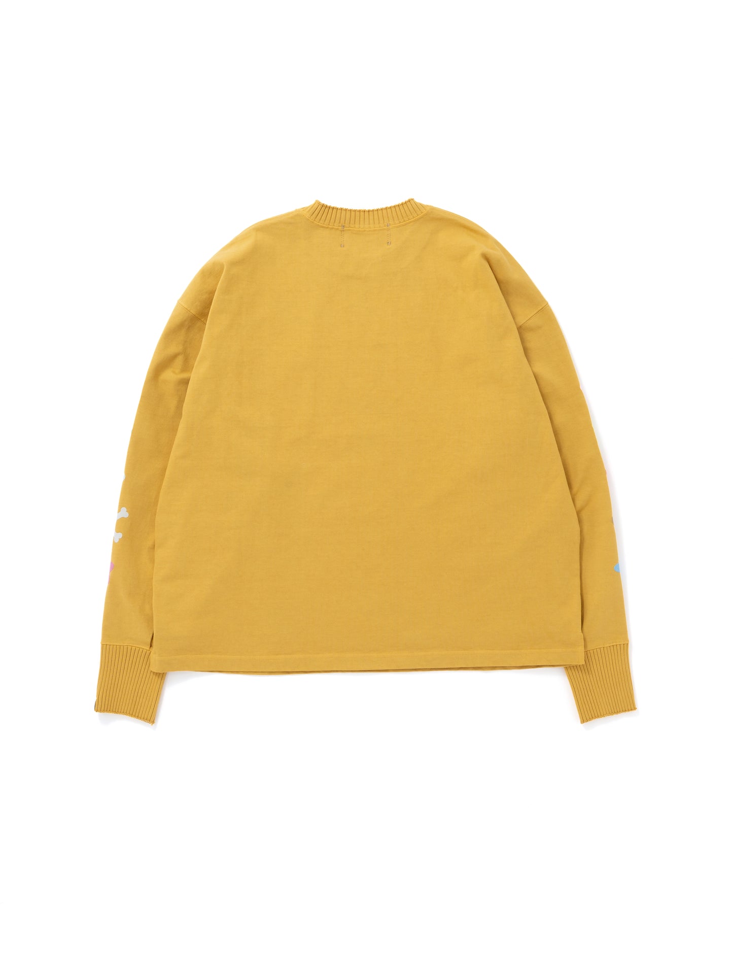 【Perfect ribs®︎ × HAROSHI】Side Slit Long Sleeve T Shirt / Yellow(サイドスリットロングスリーブ/イエロー)