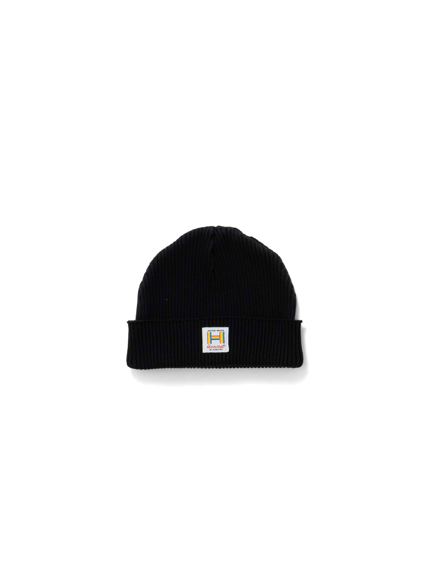 【Perfect ribs®︎ × HAROSHI】Rib Beanie Cap(Low) / Black(リブビーニーキャップ/ブラック)