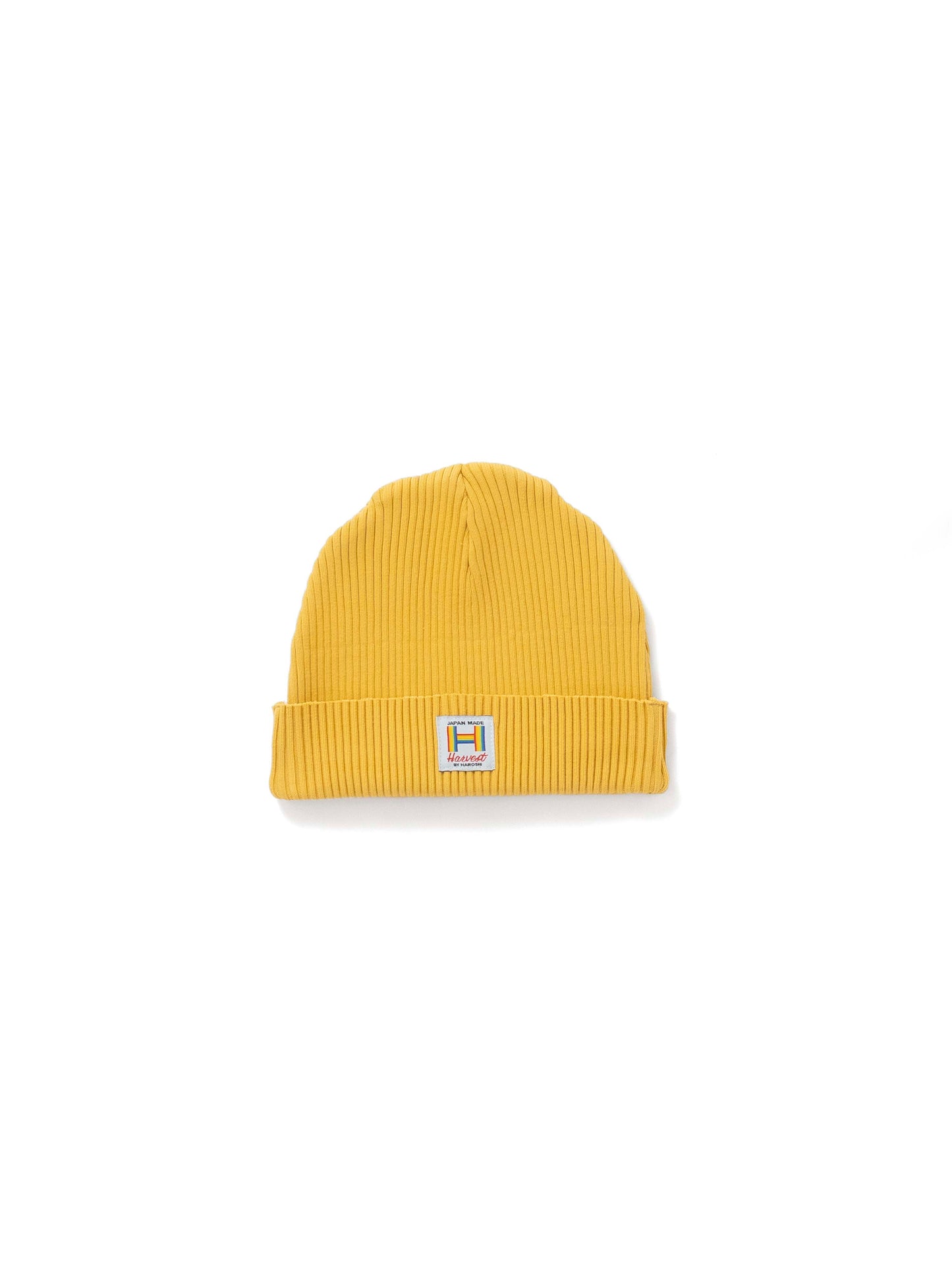 【Perfect ribs®︎ × HAROSHI】Rib Beanie Cap(Low) / Yellow(リブビーニーキャップ/イエロー)