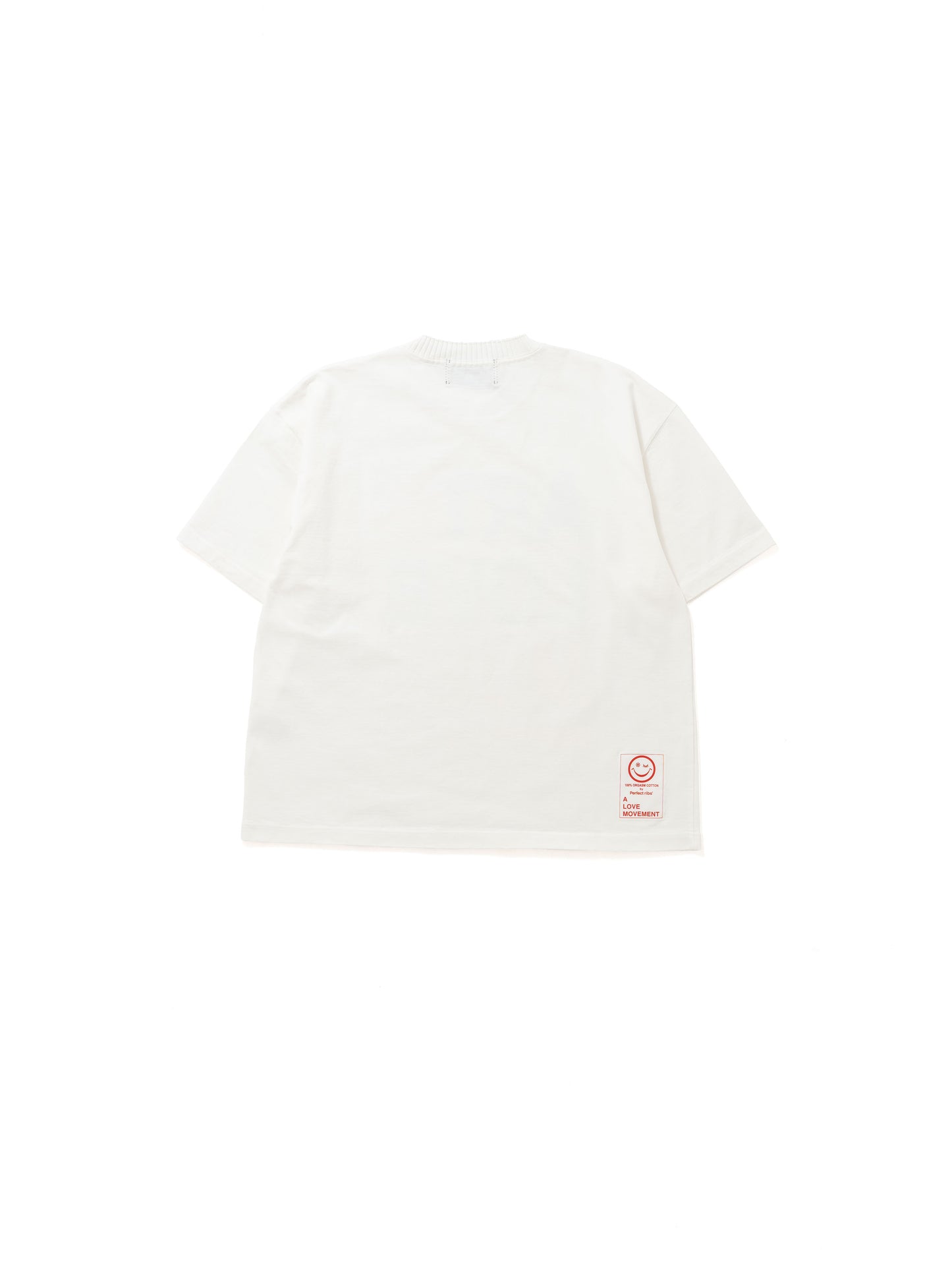 【Perfect ribs®︎×A LOVE MOVEMENT】ART LOVE MUSIC / Basic Short Sleeve T Shirts / White(ベーシックショートスリーブティーシャツ/ホワイト)