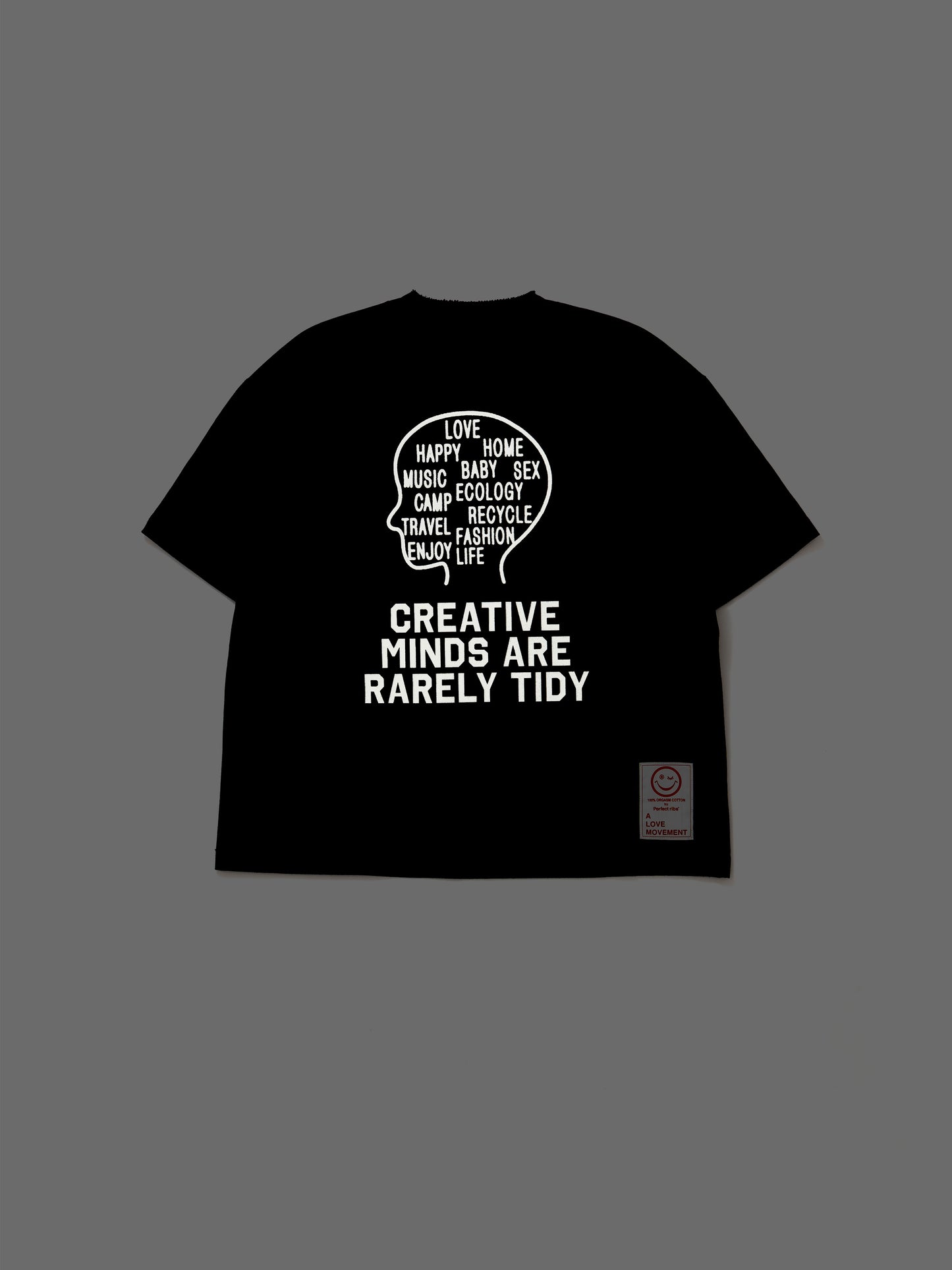 【Perfect ribs®︎×A LOVE MOVEMENT】YOU ARE HEROINE / Basic Short Sleeve T Shirts / Black(ベーシックショートスリーブティーシャツ/ブラック)