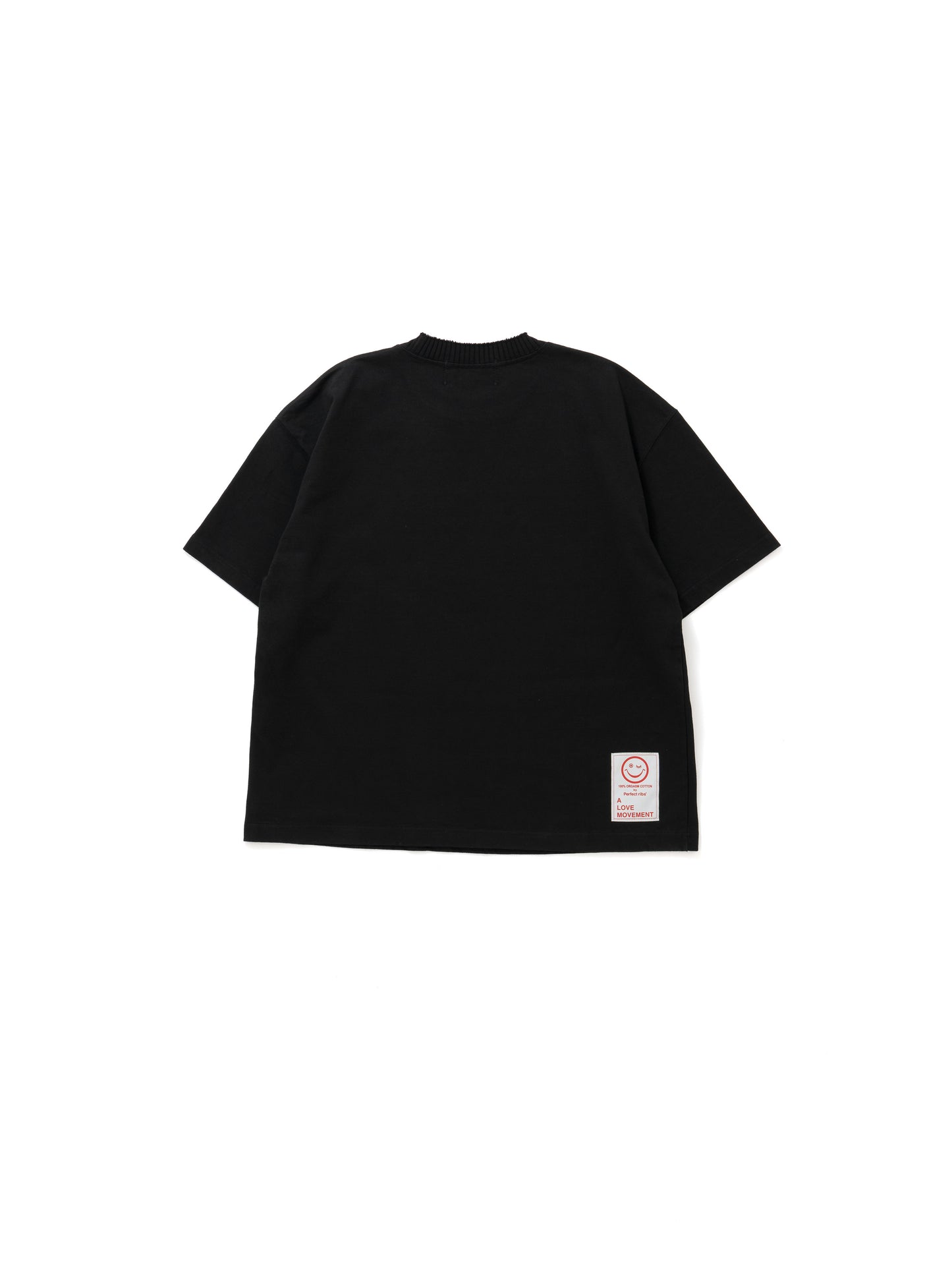 【Perfect ribs®︎×A LOVE MOVEMENT】BEACH 9 / Basic Short Sleeve T Shirts / Black(ベーシックショートスリーブティーシャツ/ブラック)