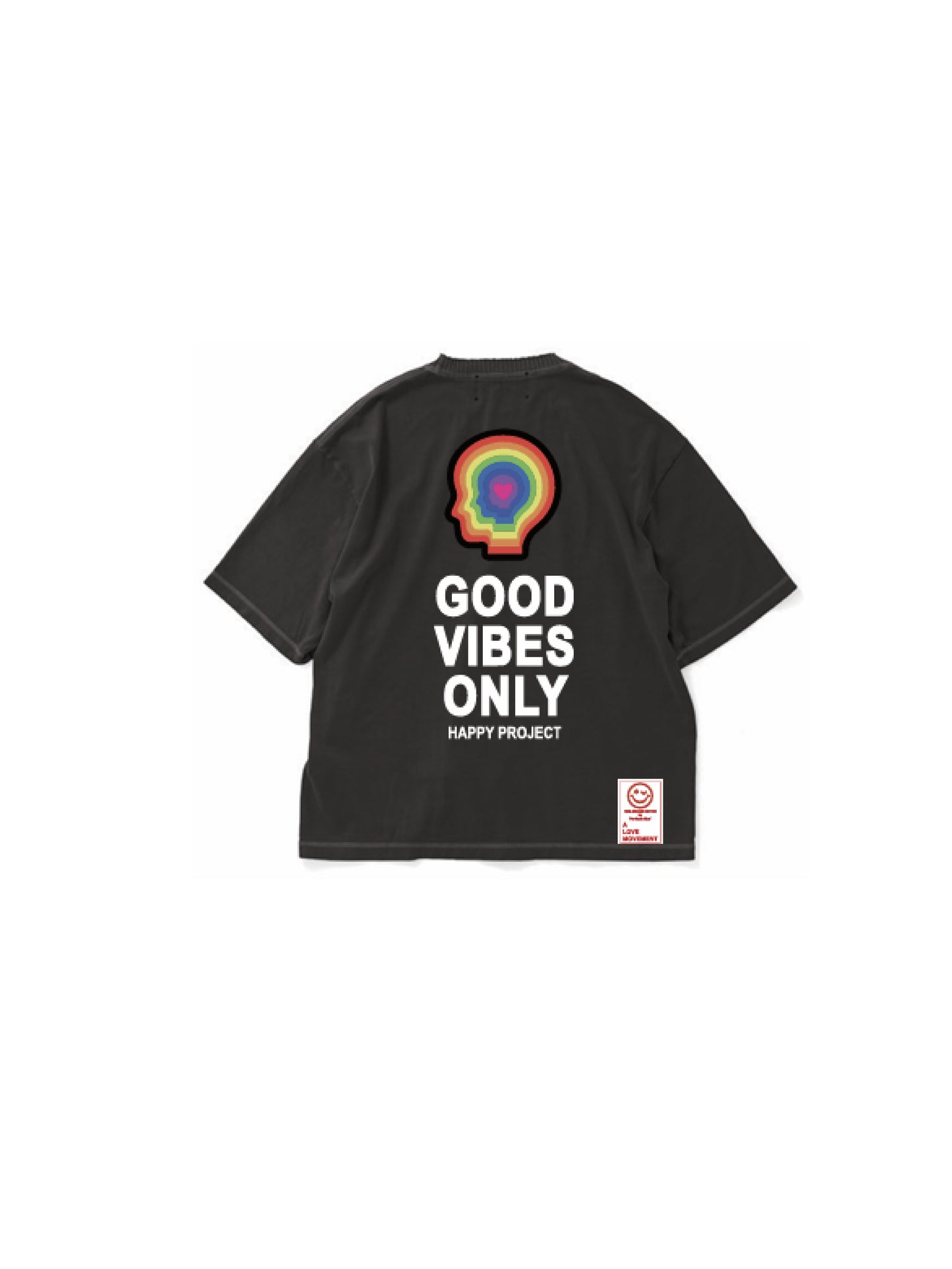 【Perfect ribs®︎×A LOVE MOVEMENT】GOOD VIBES ONLY / Short Sleeve T Shirts / Fade Black(ショートスリーブティーシャツ/フェードブラック)