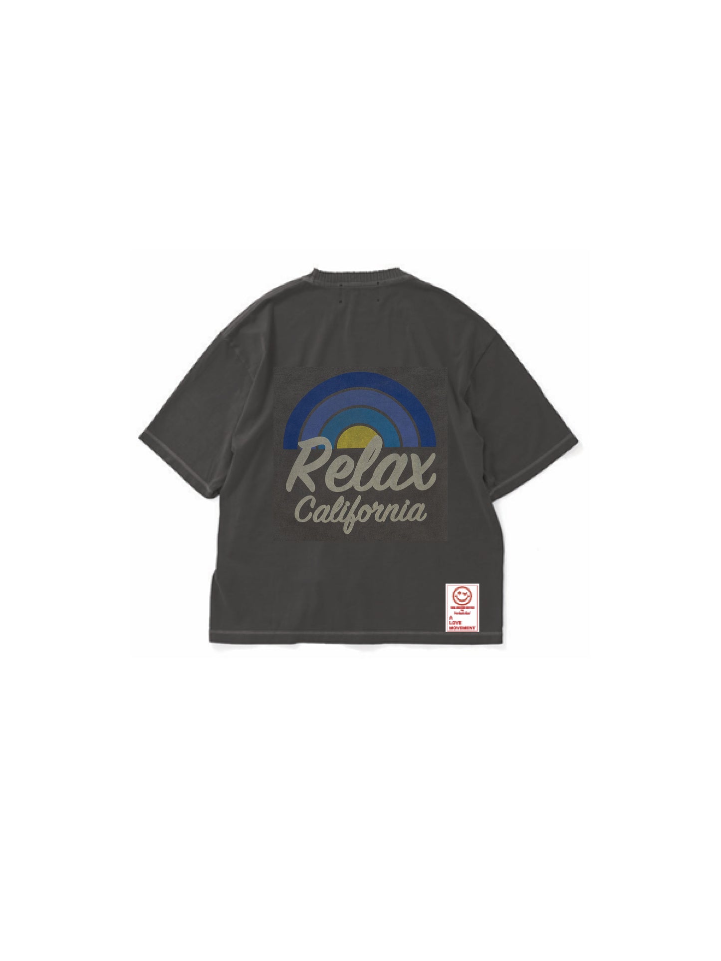 【Perfect ribs®︎×A LOVE MOVEMENT】Relax CALFOLNIA / Short Sleeve T Shirts / Fade Black(ショートスリーブティーシャツ/フェードブラック)