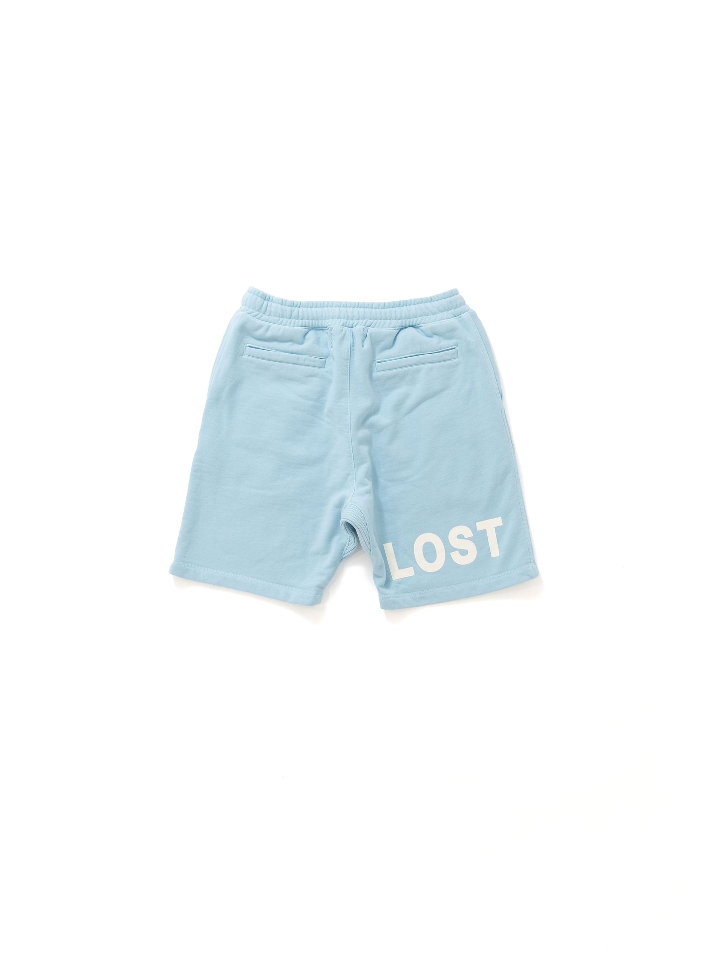 【Perfect ribs®︎×A LOVE MOVEMENT】"LOST ANGELS" Basic Sweat Short Pants / Sax(ベーシックスウェットショートパンツ/サックス)