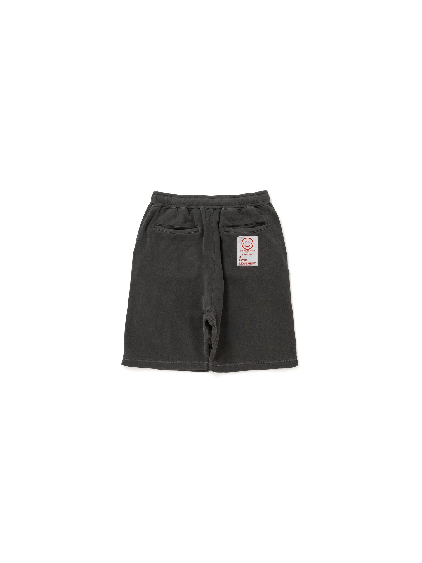 【Perfect ribs®︎×A LOVE MOVEMENT】RELAX LINE / Relax CALFOLNIA / Sweat Short Pants / Fade Black(スウェットショートパンツ/フェードブラック)
