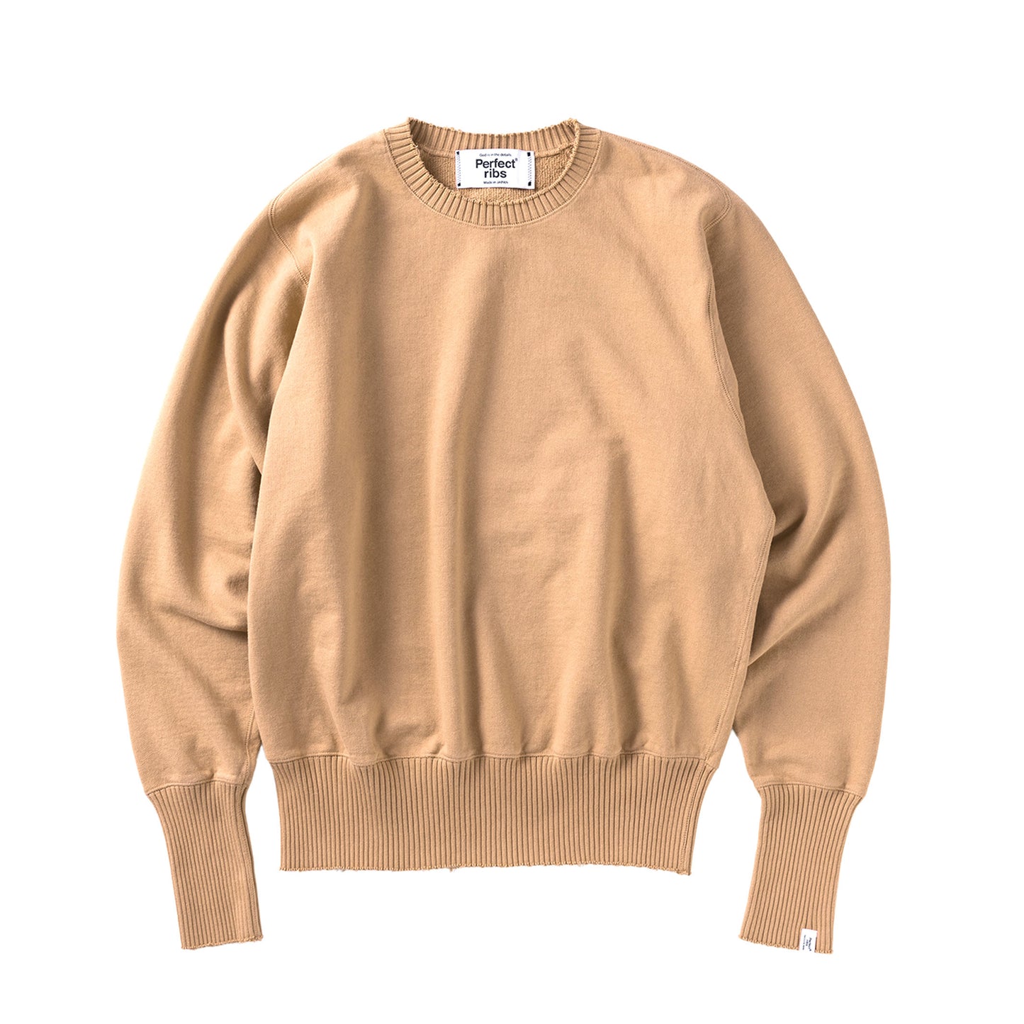 Strange Sleeve Crew Neck Sweat Shirts / Light Brown(ストレンジスリーブ クルーネック スウェット/ライトブラウン)
