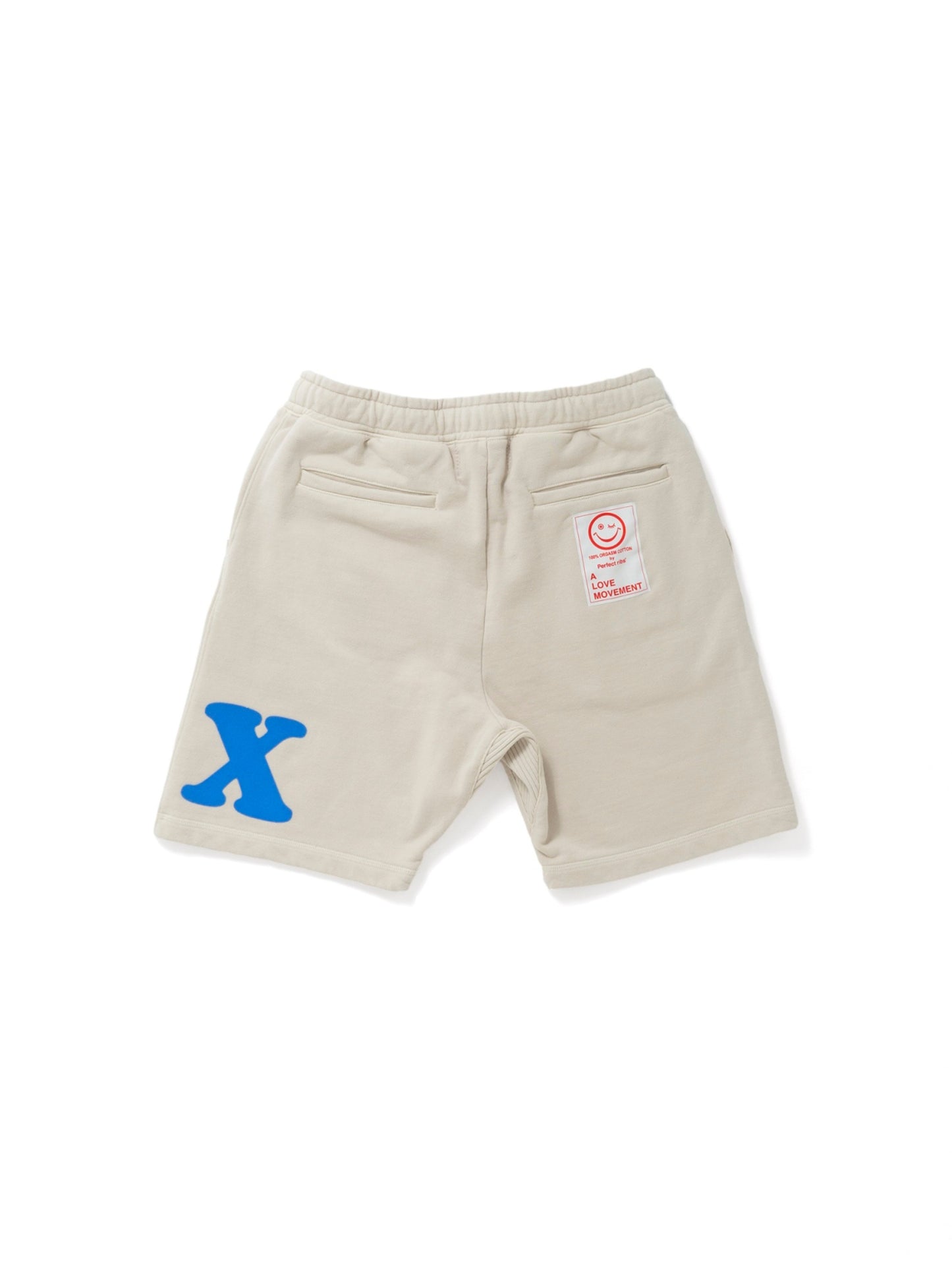 【Perfect ribs®︎×A LOVE MOVEMENT】"RELAX" Basic Sweat Short Pants / Ivory(ベーシックスウェットショートパンツ/アイボリー)