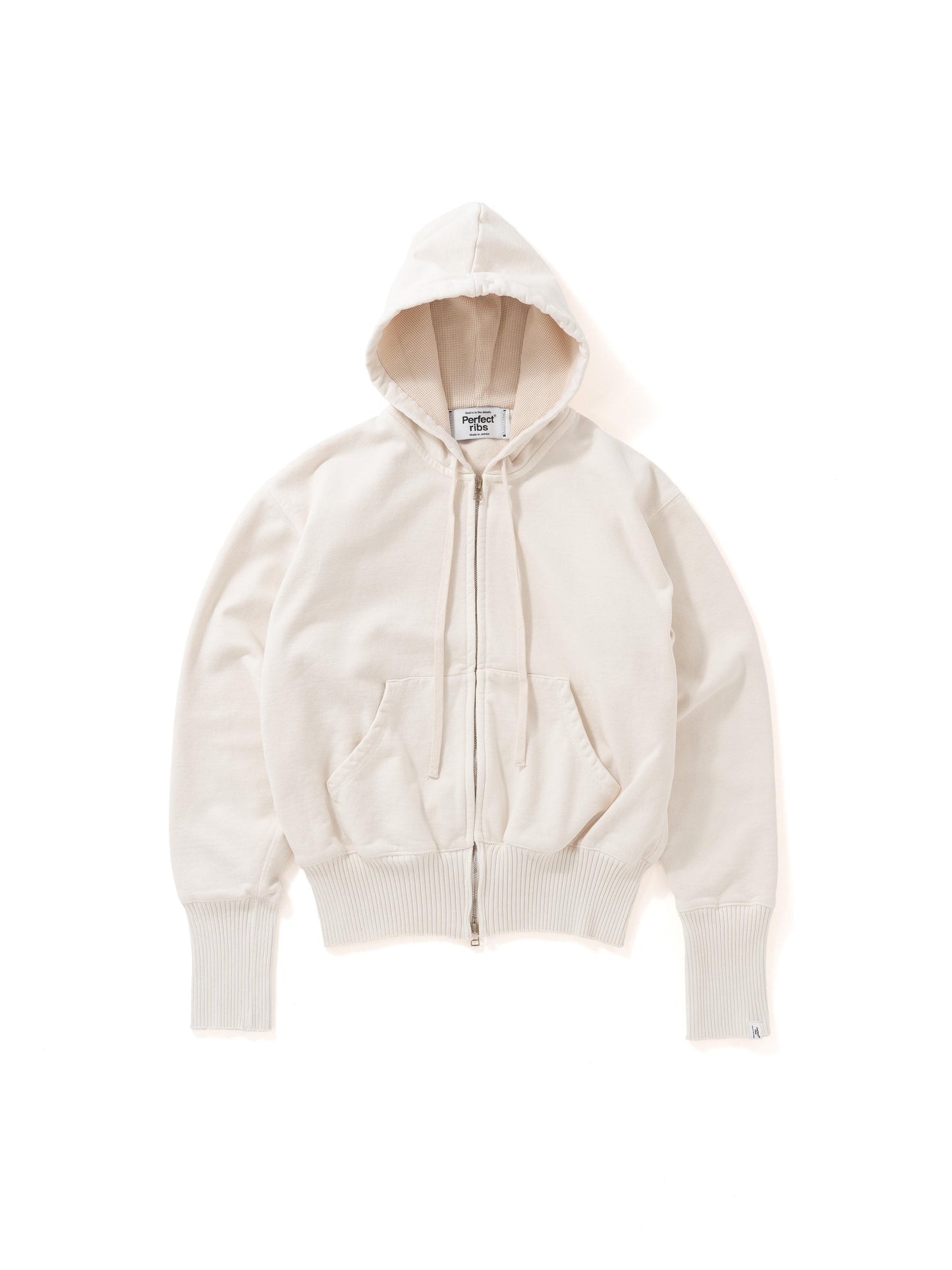 Basic Zip Hoodie / White(ベーシック ジップフーディー/ホワイト)