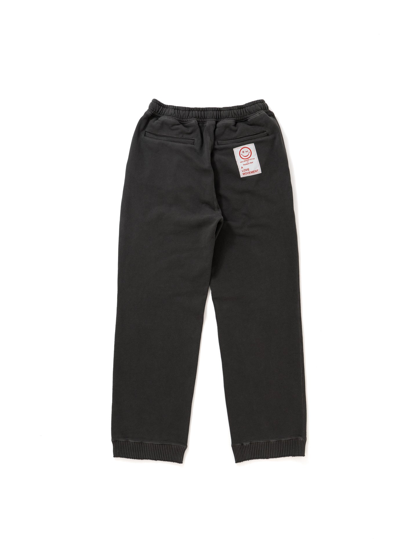 【Perfect ribs®︎×A LOVE MOVEMENT】HEALTHY Straight Wide Pants / Fade Black(ストレートワイドパンツ/フェードブラック)