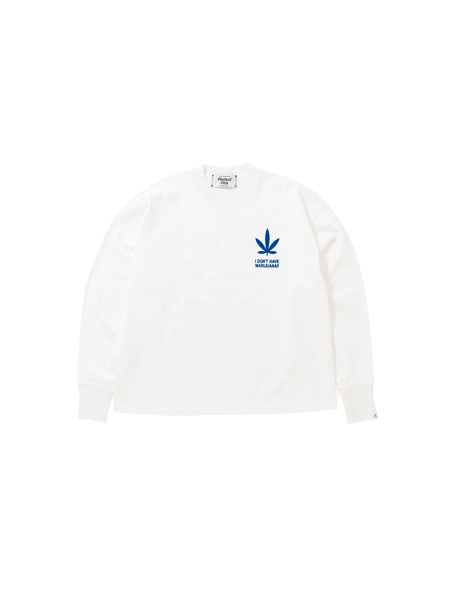 【Perfect ribs®︎×A LOVE MOVEMENT】KEEP CALM Long Sleeve T Shirts / White(ロングスリーブ ティーシャツ/ホワイト)