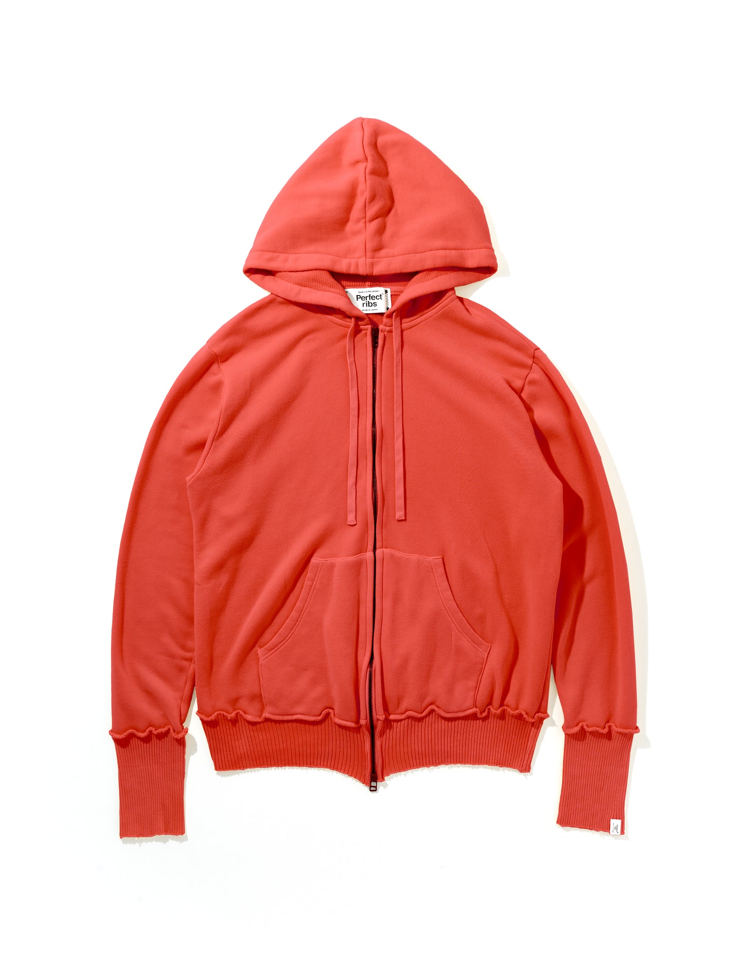 Zip Hoodie / Coral Red(ジップフーディー/コーラルレッド)