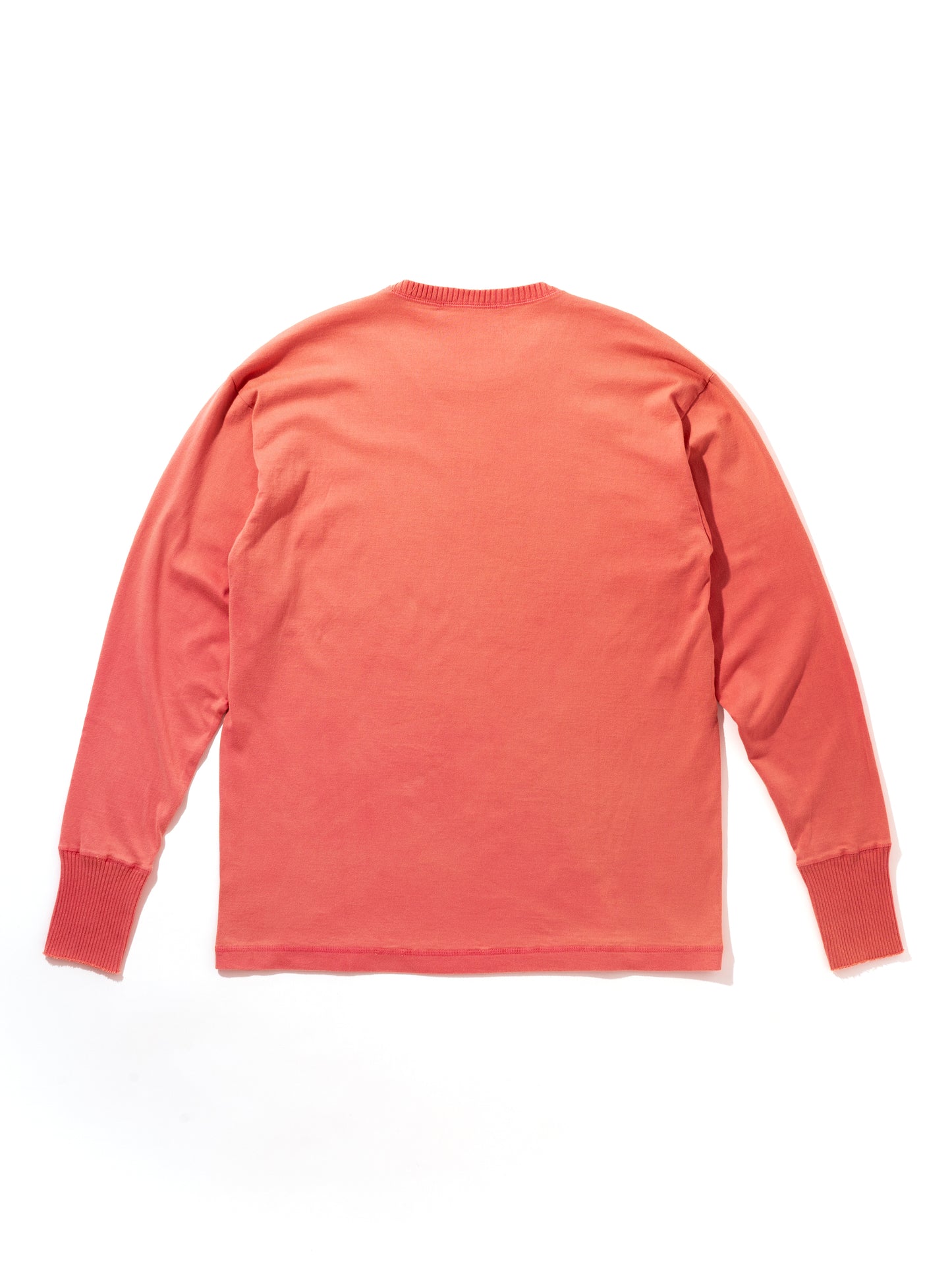 Long Sleeve T Shirts / Coral Red(ロングスリーブ ティーシャツ/コーラルレッド)