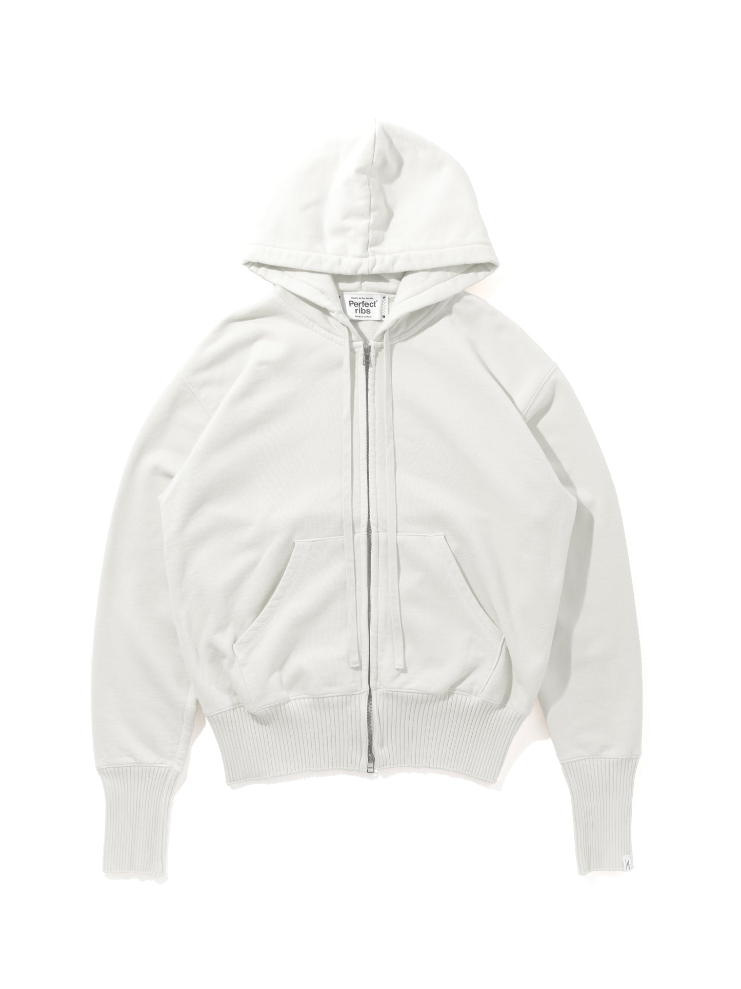 Basic Zip Hoodie / White(ベーシック ジップフーディー/ホワイト)