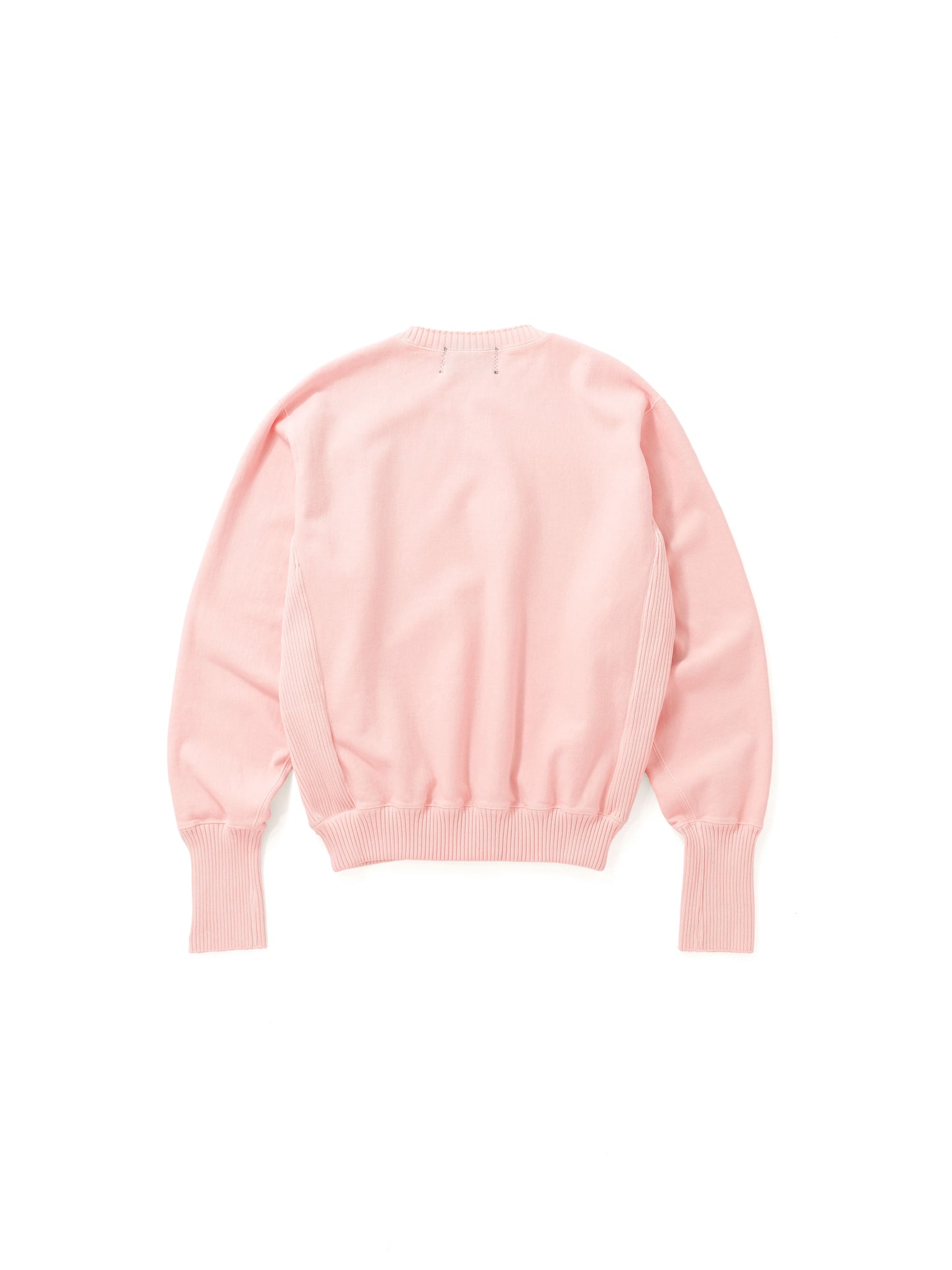 Basic Side Rib Crew Neck Sweat Shirts / Pink(ベーシックサイドリブ クルーネックスウェットシャツ/ピンク)