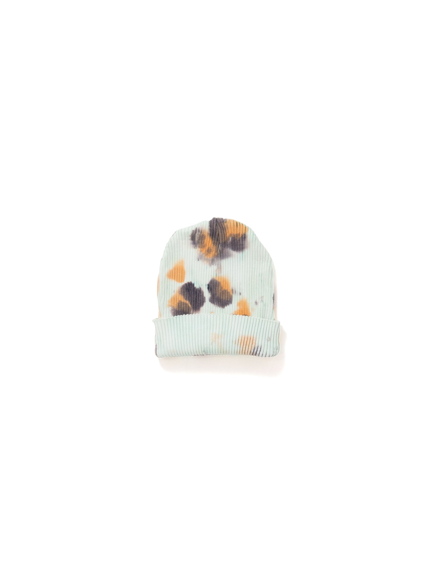 【Perfect ribs®︎×A LOVE MOVEMENT】PATCH Rib Beanie Cap (Tie dye) / Blue(パッチビーニーキャップ/ブルー)