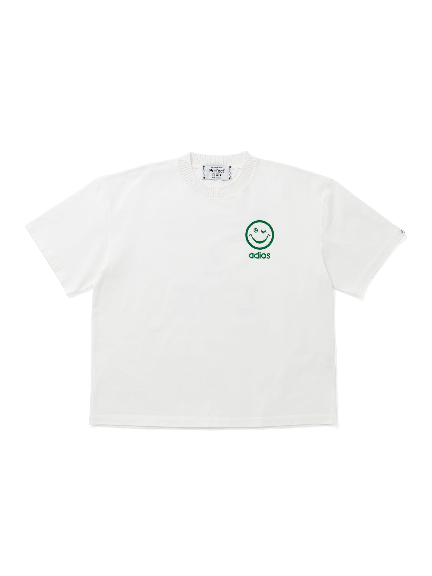 【Perfect ribs®︎×A LOVE MOVEMENT】"PEACE & LOVE"Basic Short Sleeve T Shirts / White(ベーシック ショートスリーブ ティーシャツ/ホワイト)