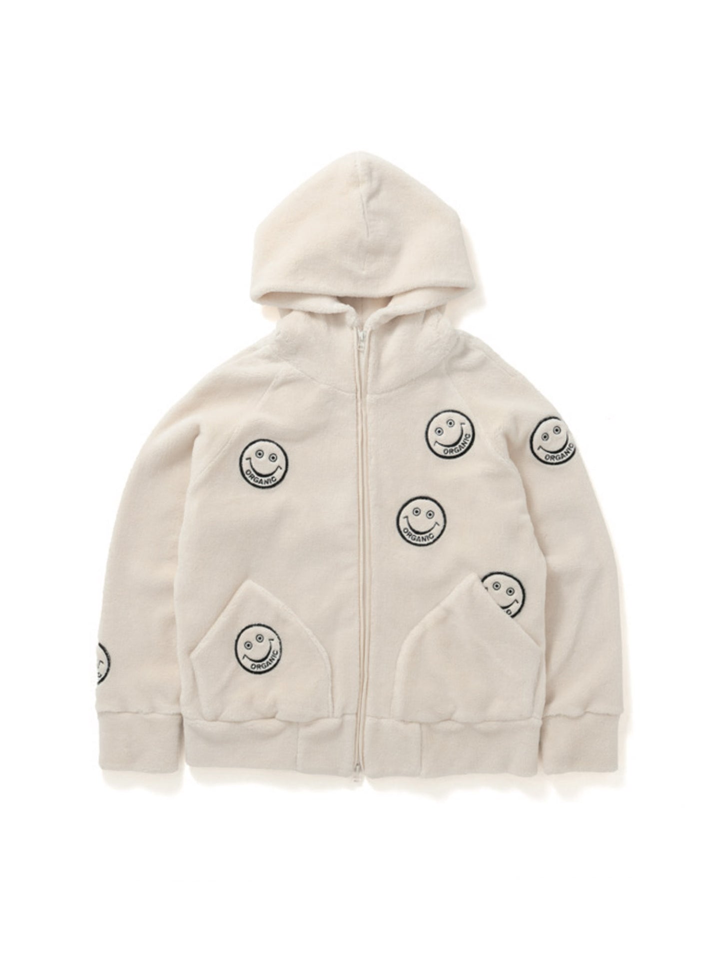 【Perfect ribs®︎×A LOVE MOVEMENT】Bear Hoodie with Smile Patch / Polar Bear(ベア フーディー/ポーラーベア)