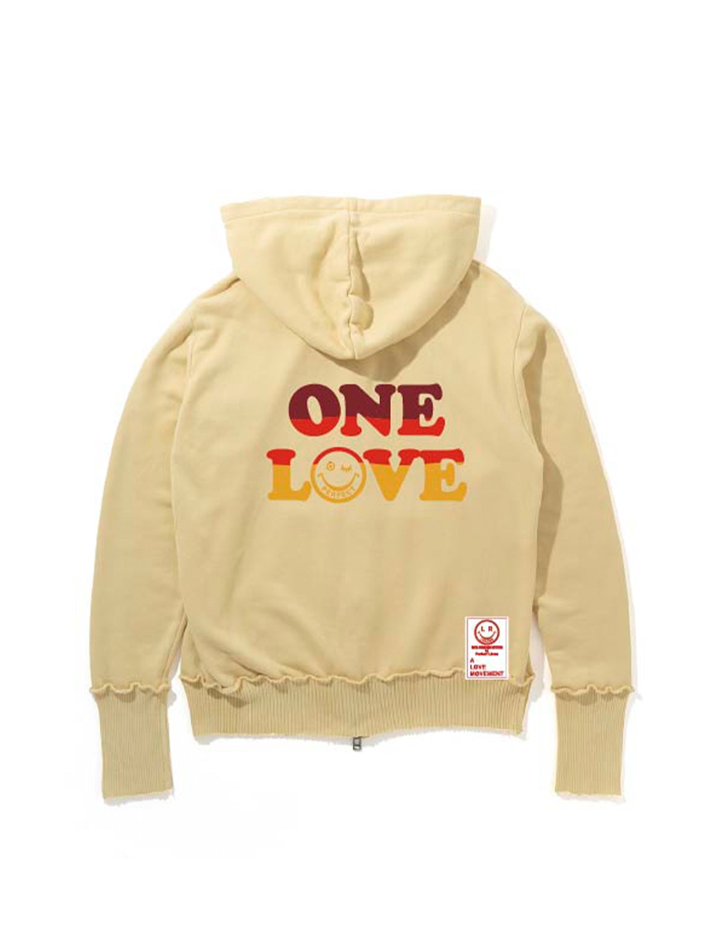 【Perfect ribs®︎ ×A LOVE MOVEMENT×LEADER】Zip Hoodie / Vintage Yellow(ジップフーディ/ビンテージイエロー)