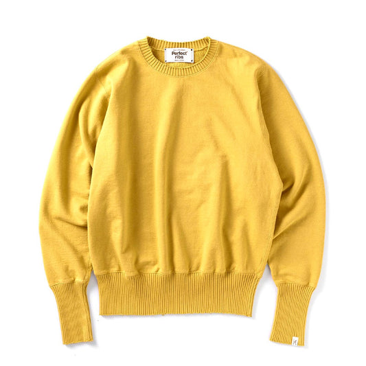 Strange Sleeve Crew Neck Sweat Shirts / Yellow(ストレンジスリーブ クルーネック スウェット/イエロー)