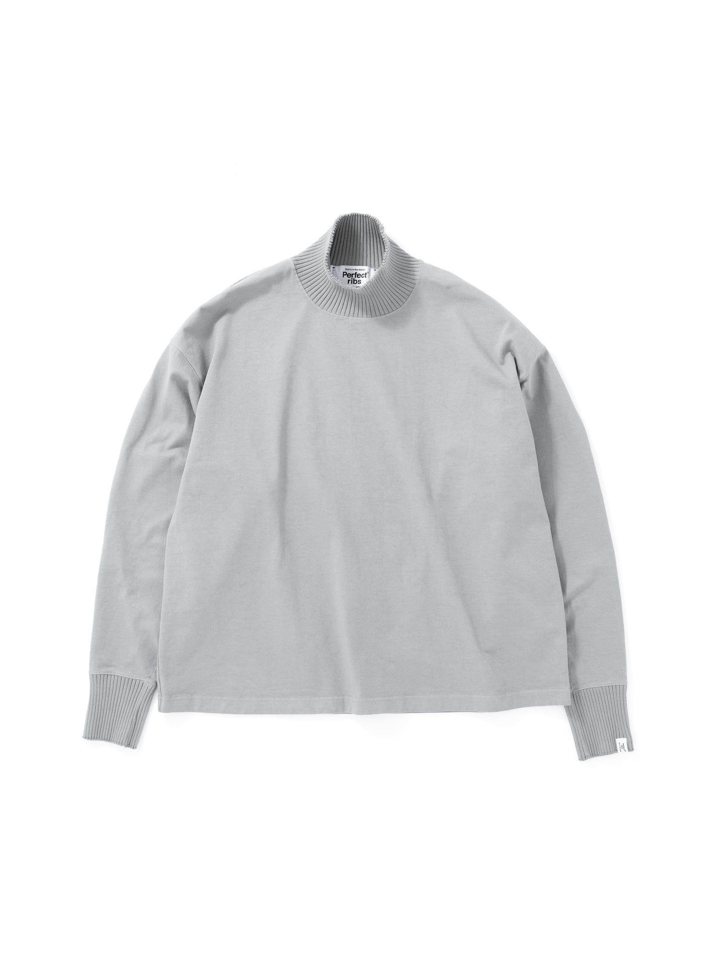 Hi-Neck T Shirt / Grey (ハイネックティーシャツ/グレー)