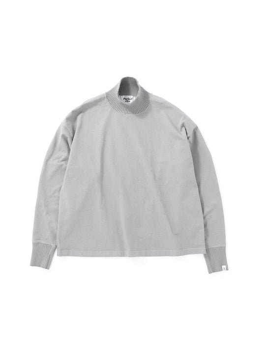 Hi-Neck T Shirt / Grey (ハイネックティーシャツ/グレー)