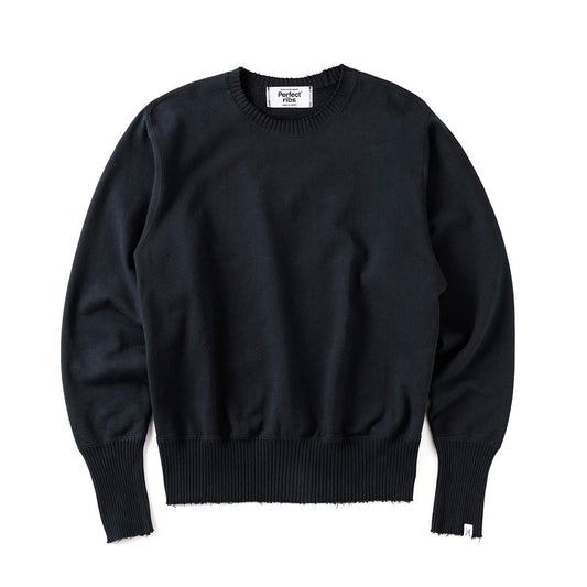 Strange Sleeve Crew Neck Sweat Shirts / Black(ストレンジスリーブ クルーネック スウェット/ブラック)