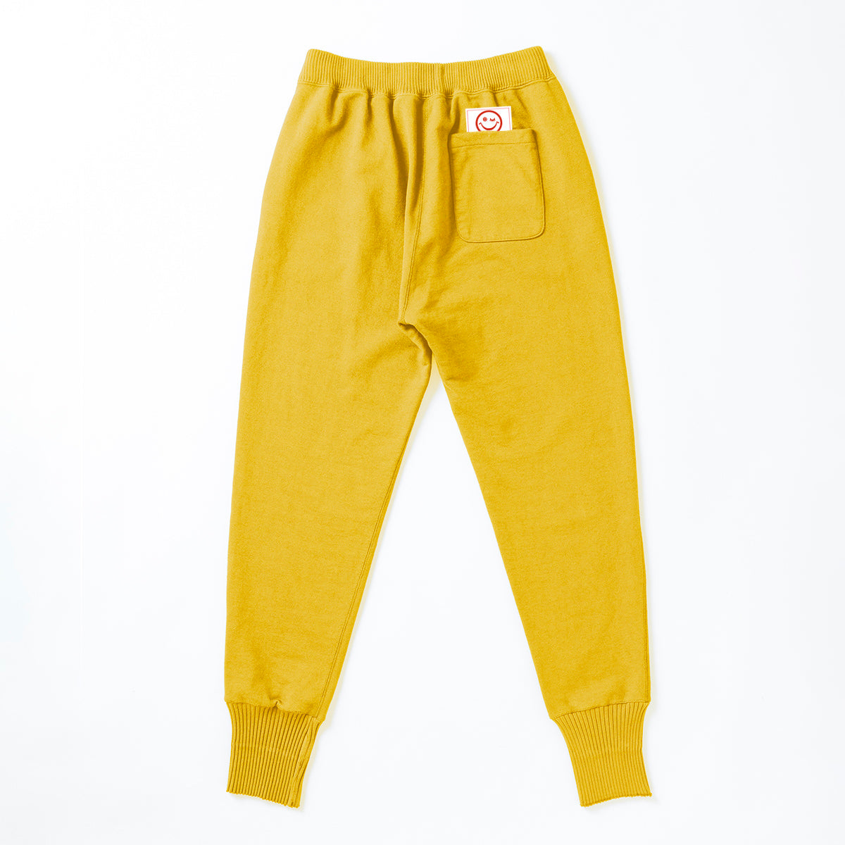 Exclusive Color【Perfect ribs×A LOVE MOVEMENT】"HAPPY EXPLORE" Basic Sweat Pants / Yellow×Wine (ベーシック スウェットパンツ/イエロー×ワイン)