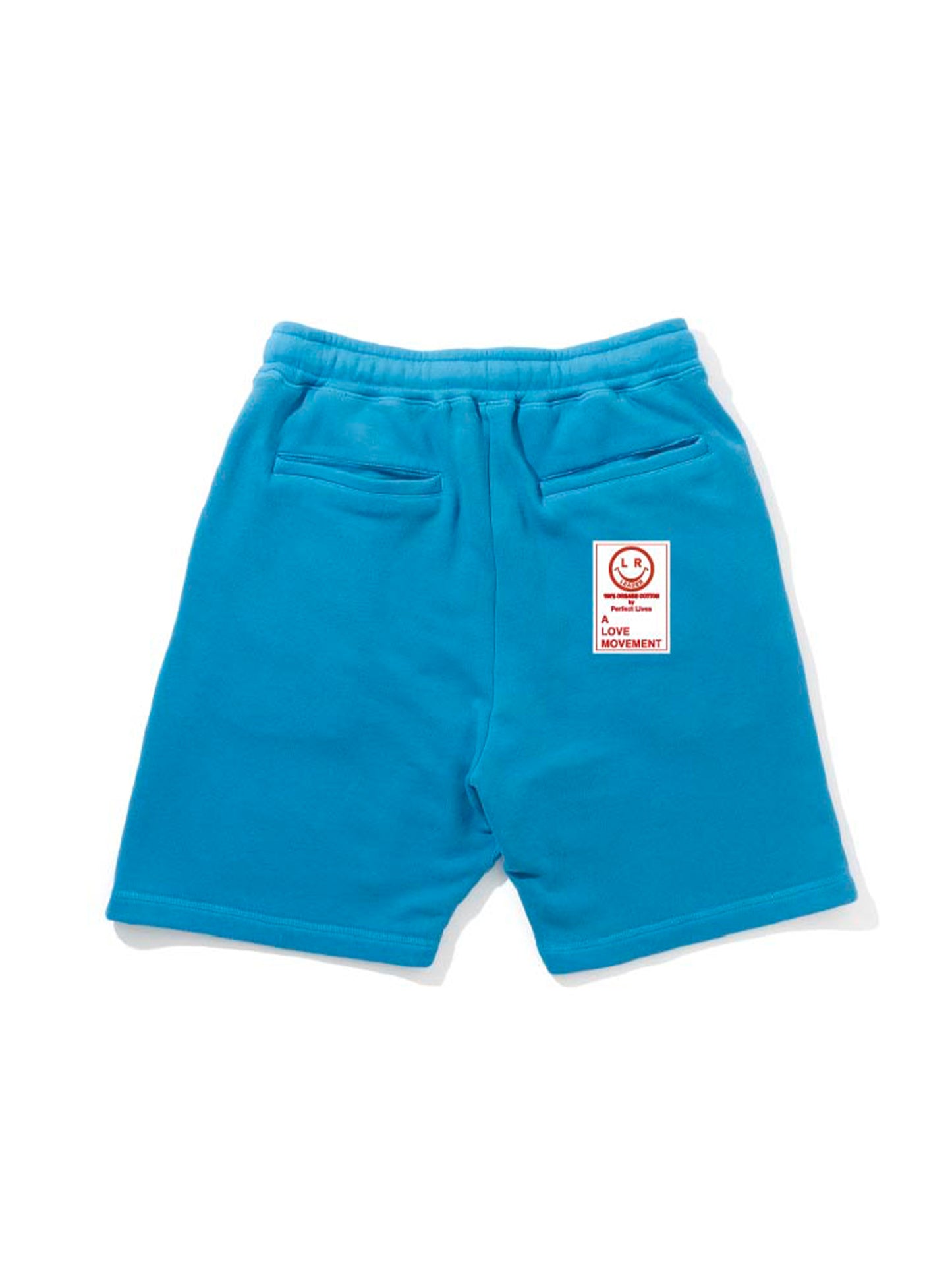 【Perfect ribs®︎ ×A LOVE MOVEMENT×LEADER】Sweat Short Pants / Surf Blue(スウェットショートパンツ/サーフブルー)