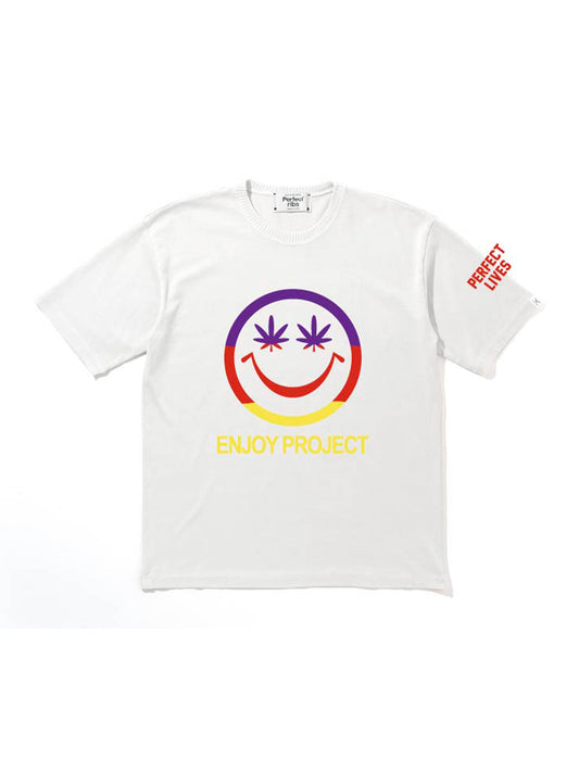 【Perfect ribs®︎ ×A LOVE MOVEMENT×LEADER】Short Sleeve T-Shirts / Off White(ショートスリーブ ティーシャツ/オフホワイト)