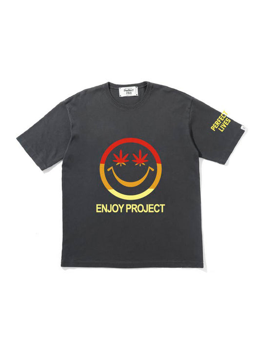 【Perfect ribs®︎ ×A LOVE MOVEMENT×LEADER】Short Sleeve T-Shirts / Vintege Black(ショートスリーブ ティーシャツ/ビンテージブラック)