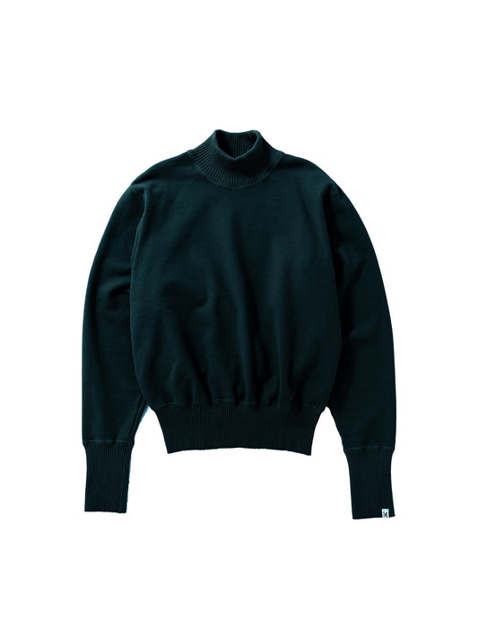 Turtle Neck Sweat Shirts / Charcoal Green(タートルネック スウェット/チャコールグリーン)