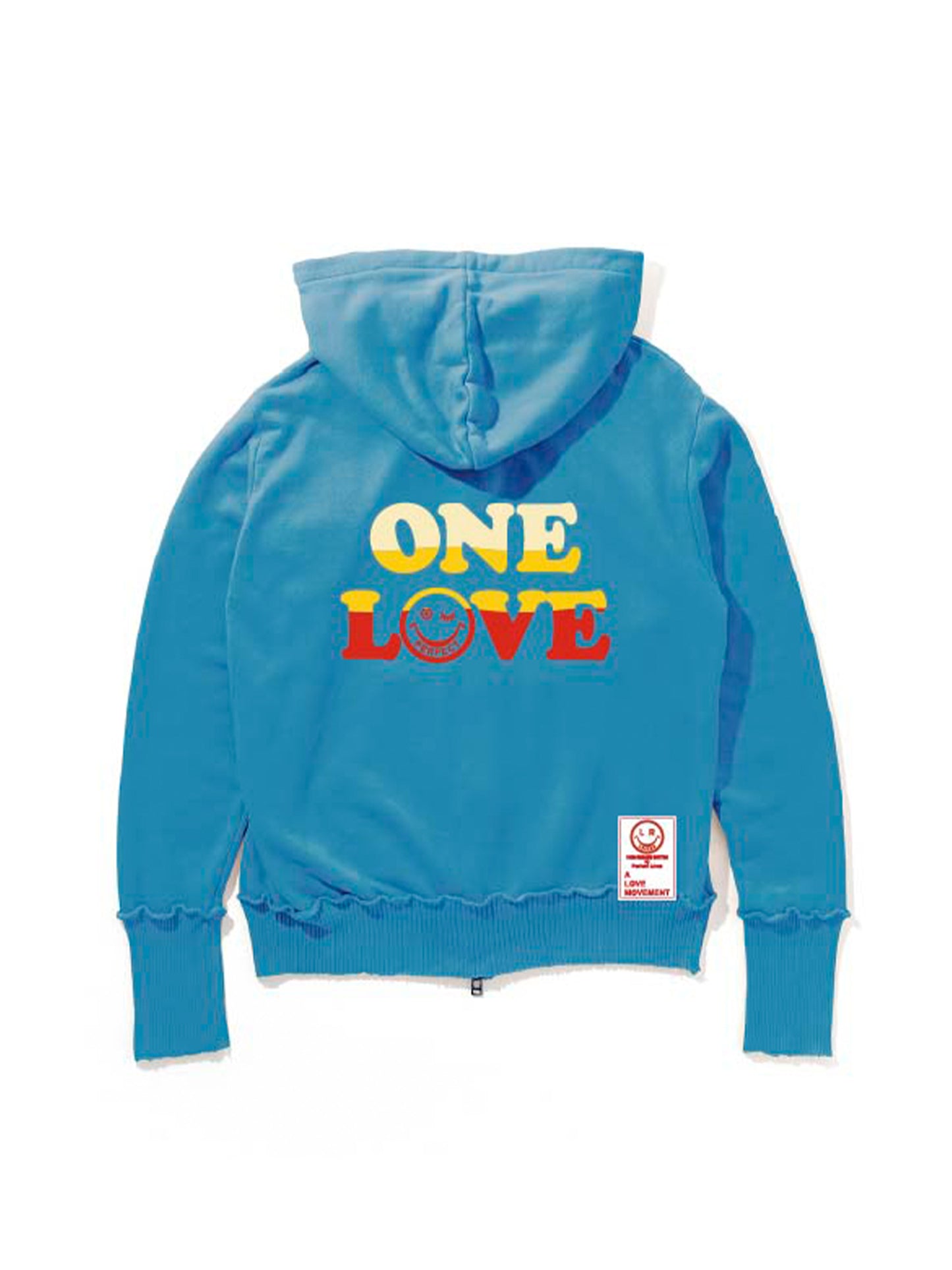 【Perfect ribs®︎ ×A LOVE MOVEMENT×LEADER】Zip Hoodie / Surf Blue(ジップフーディー/サーフブルー)